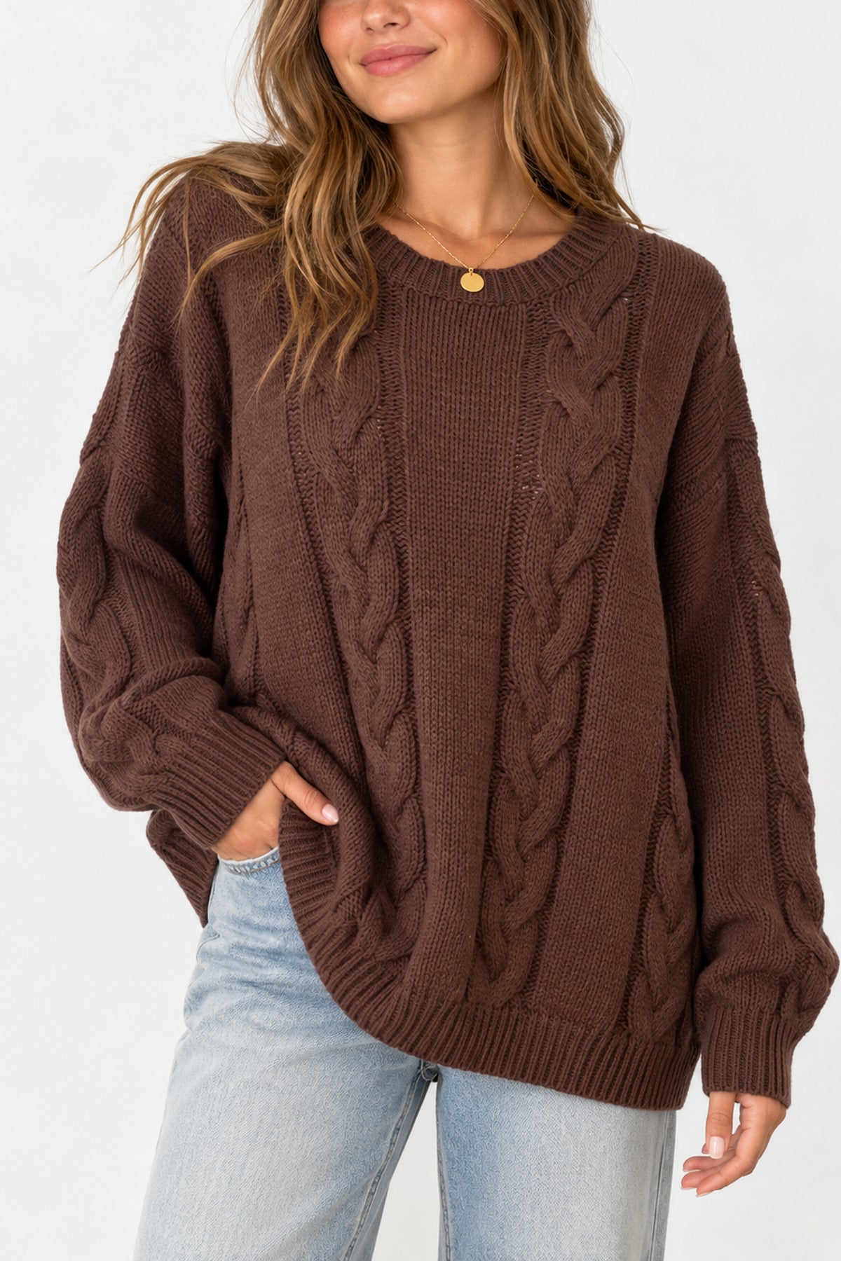 Cable Knit Oversized Sweater