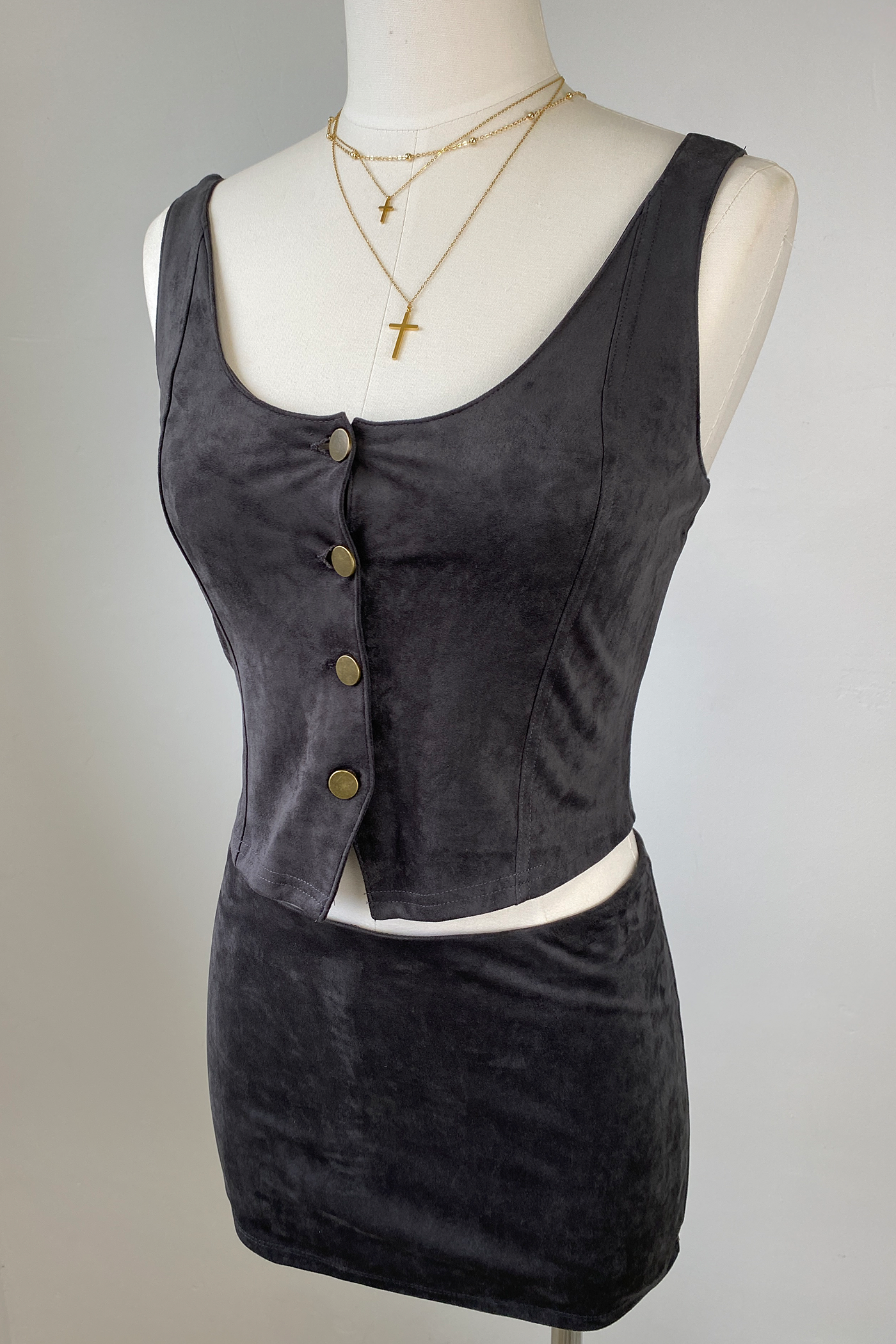 Suede Vest