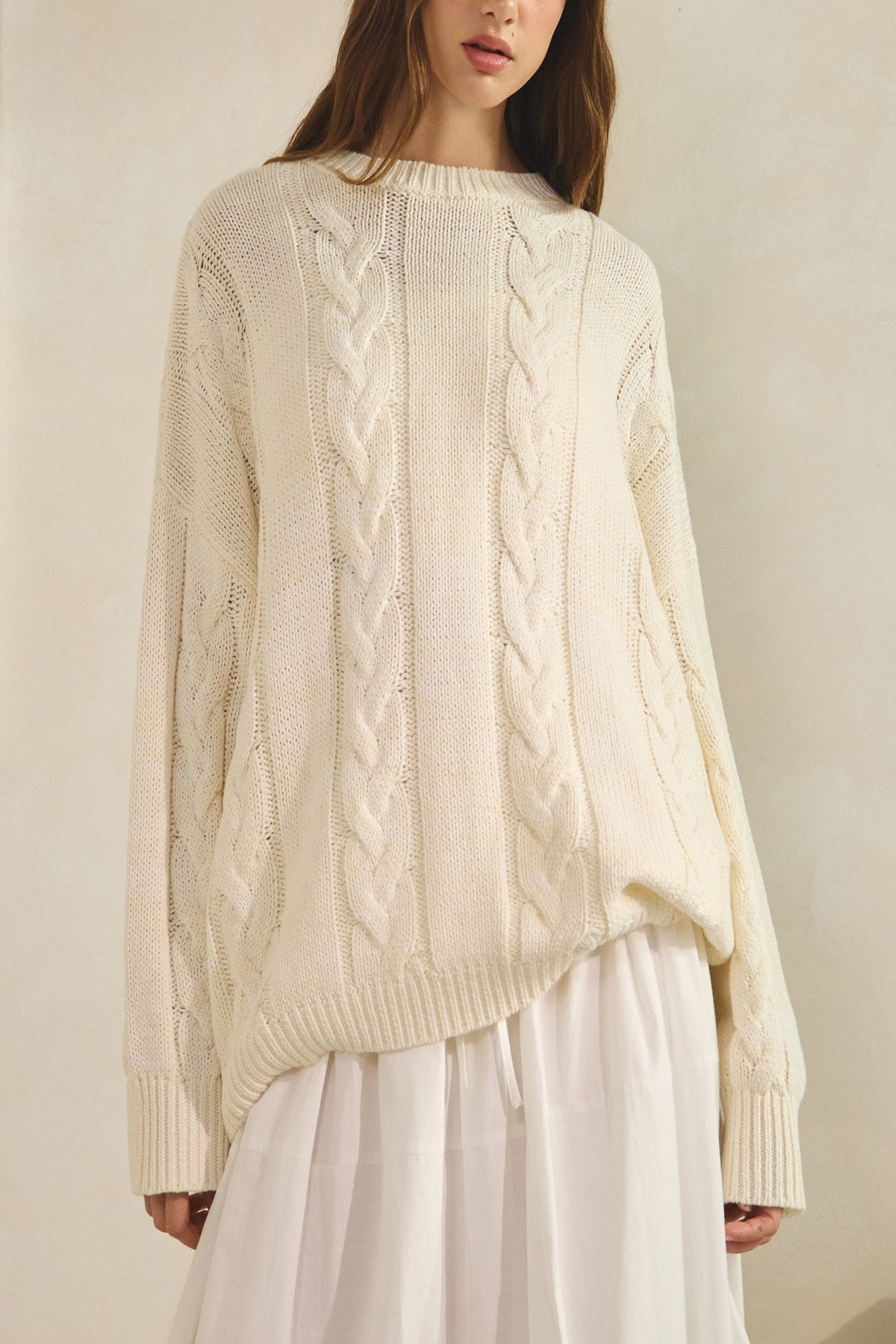 Cable Knit Oversized Sweater