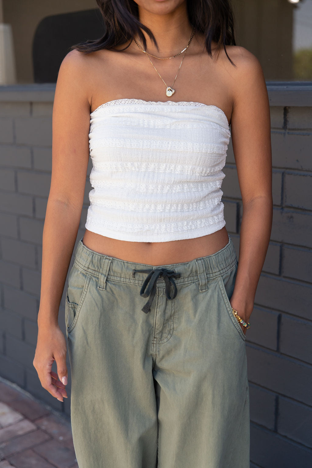 Ruffled Tube Top