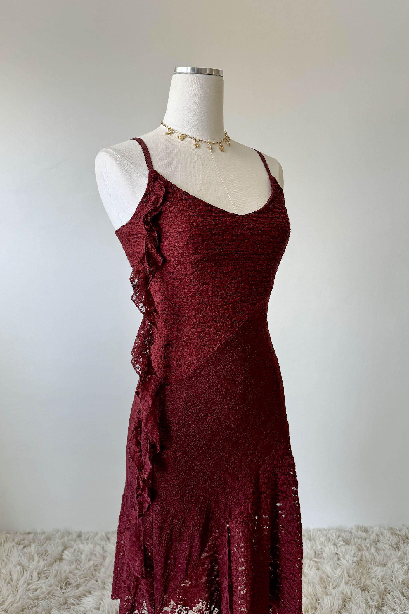 Mixed Media Midi Dress