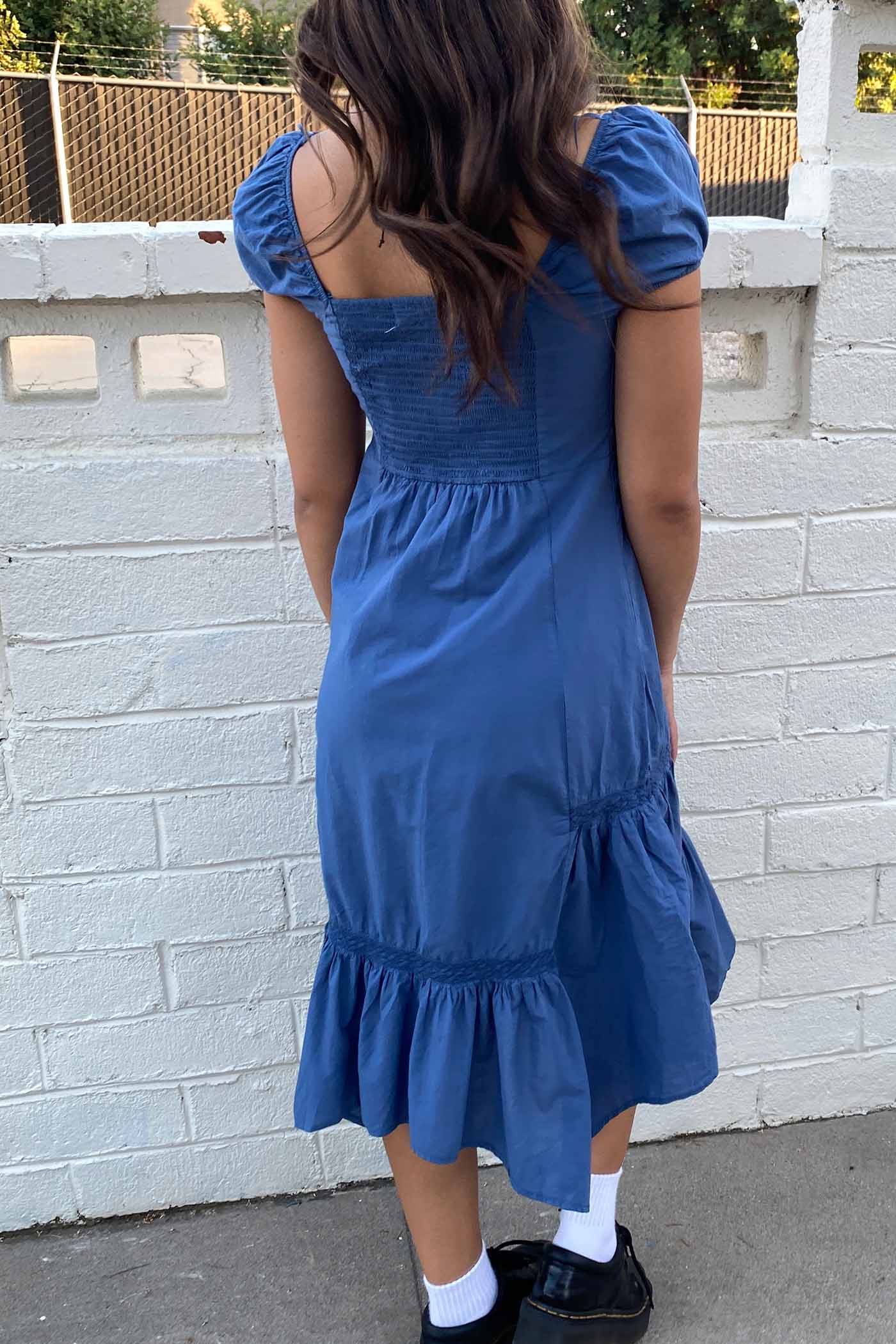 Midi Peasant Dress