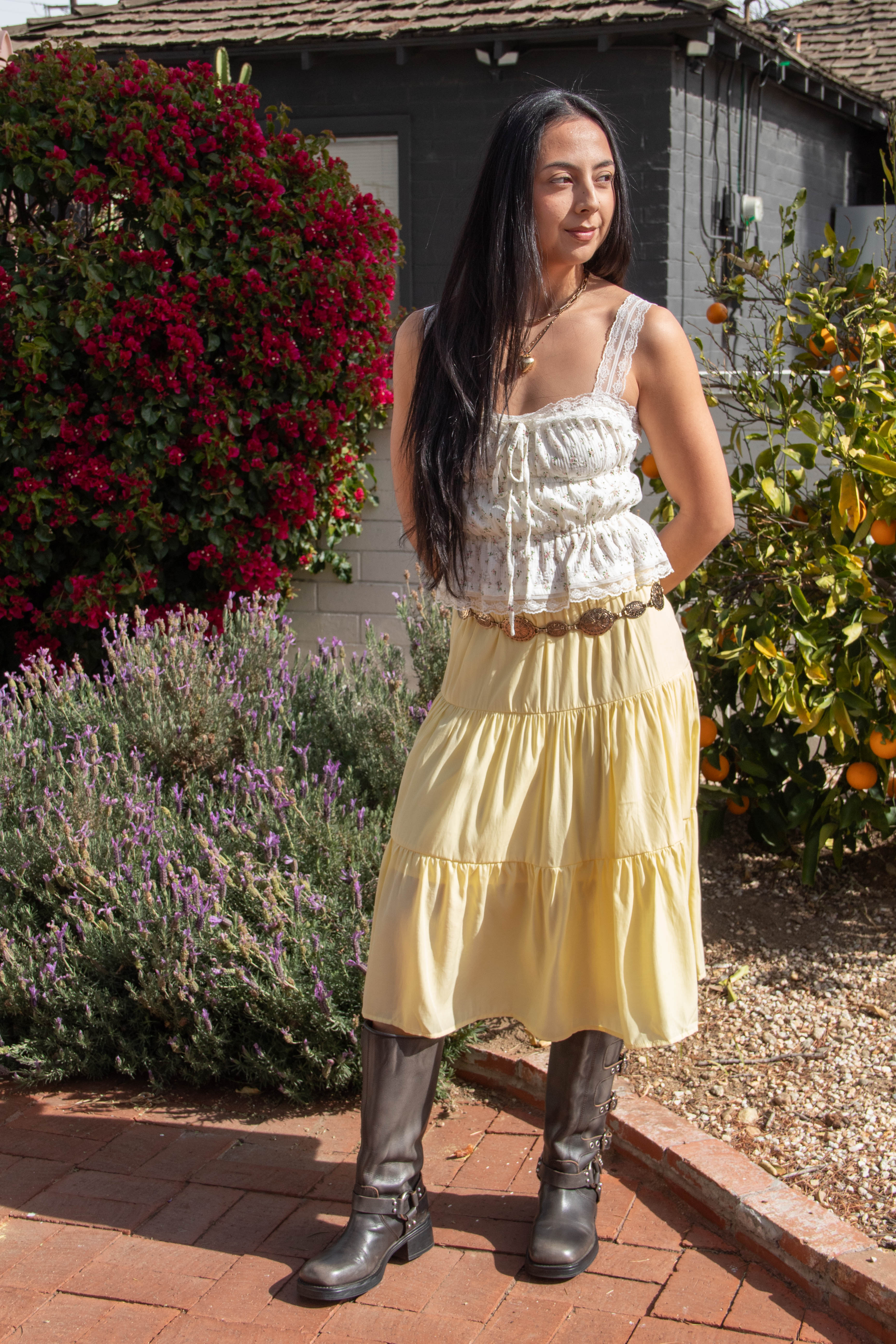 Metallic Concho Disk Chain Belt