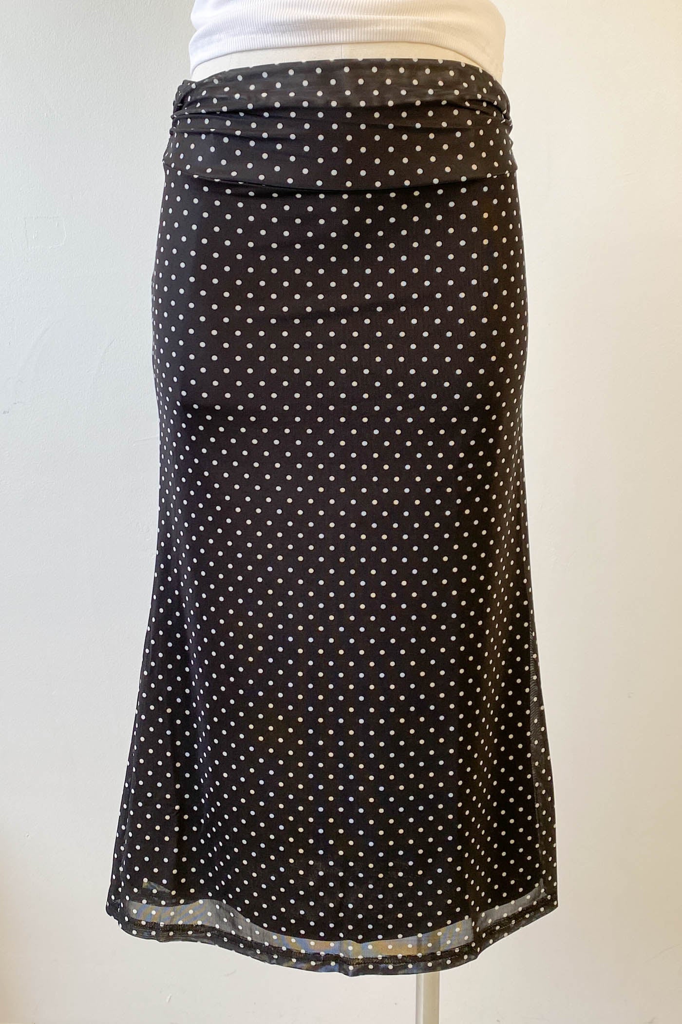 Swiss Dot Midi Skirt