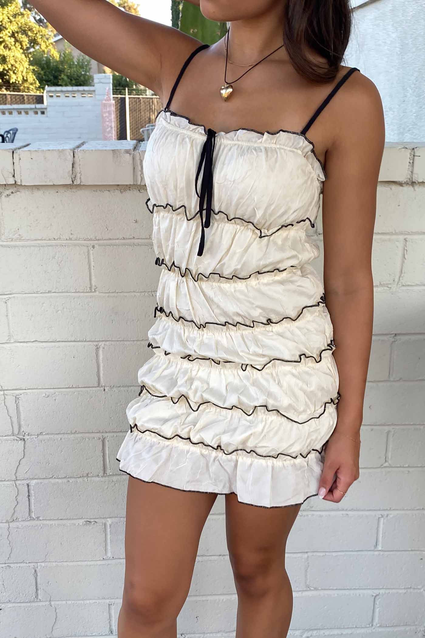 Tiered Ruffle Mini Dress