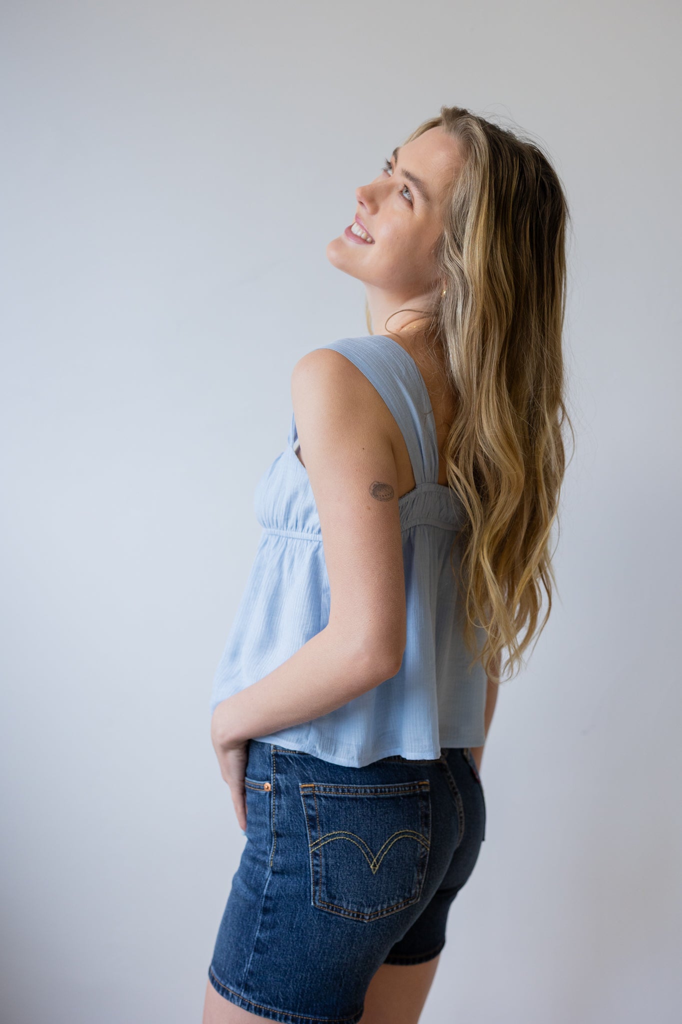 Tie Front Babydoll Tank