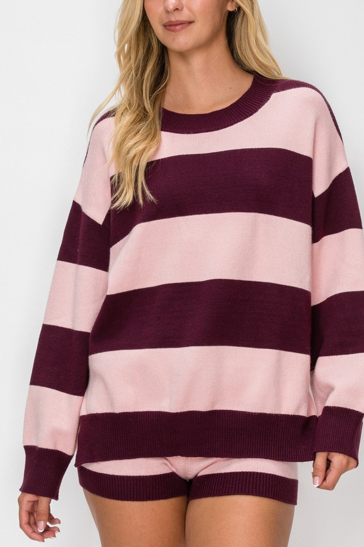 Striped Knit Sweater