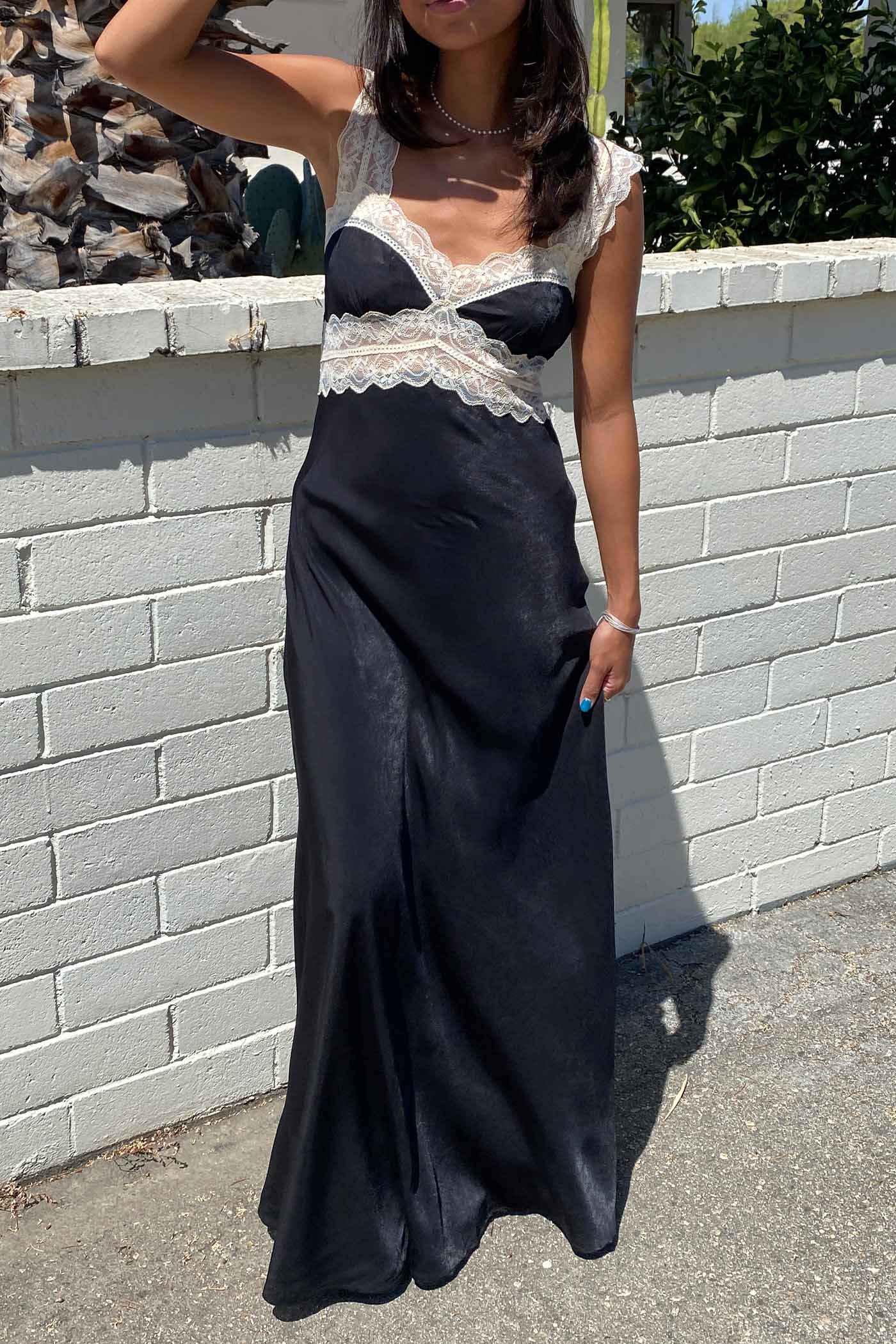 Lacey Satin Maxi Dress