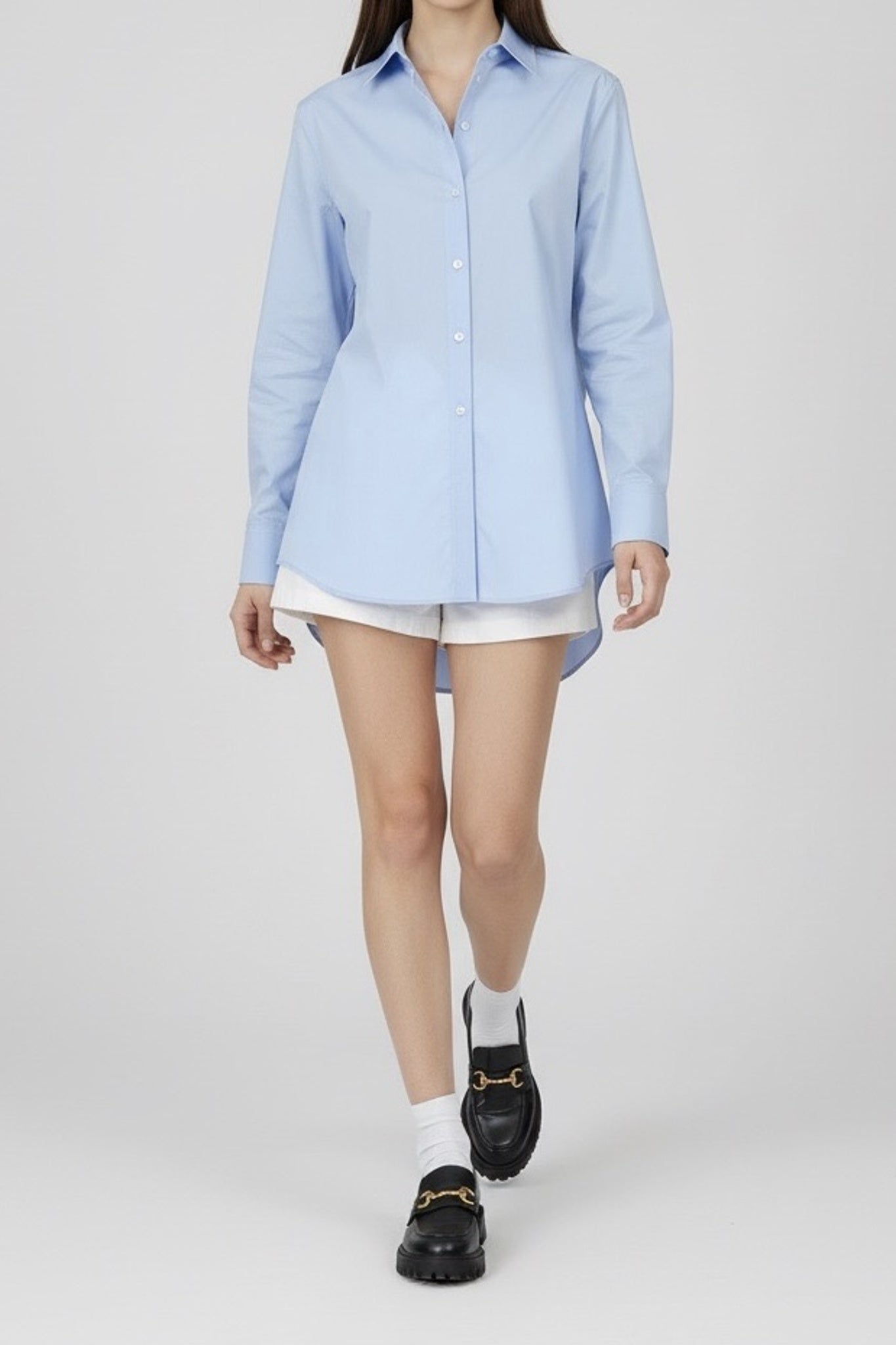 Collared Button-Up Top