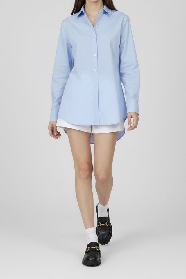 Collared Button-Up Top