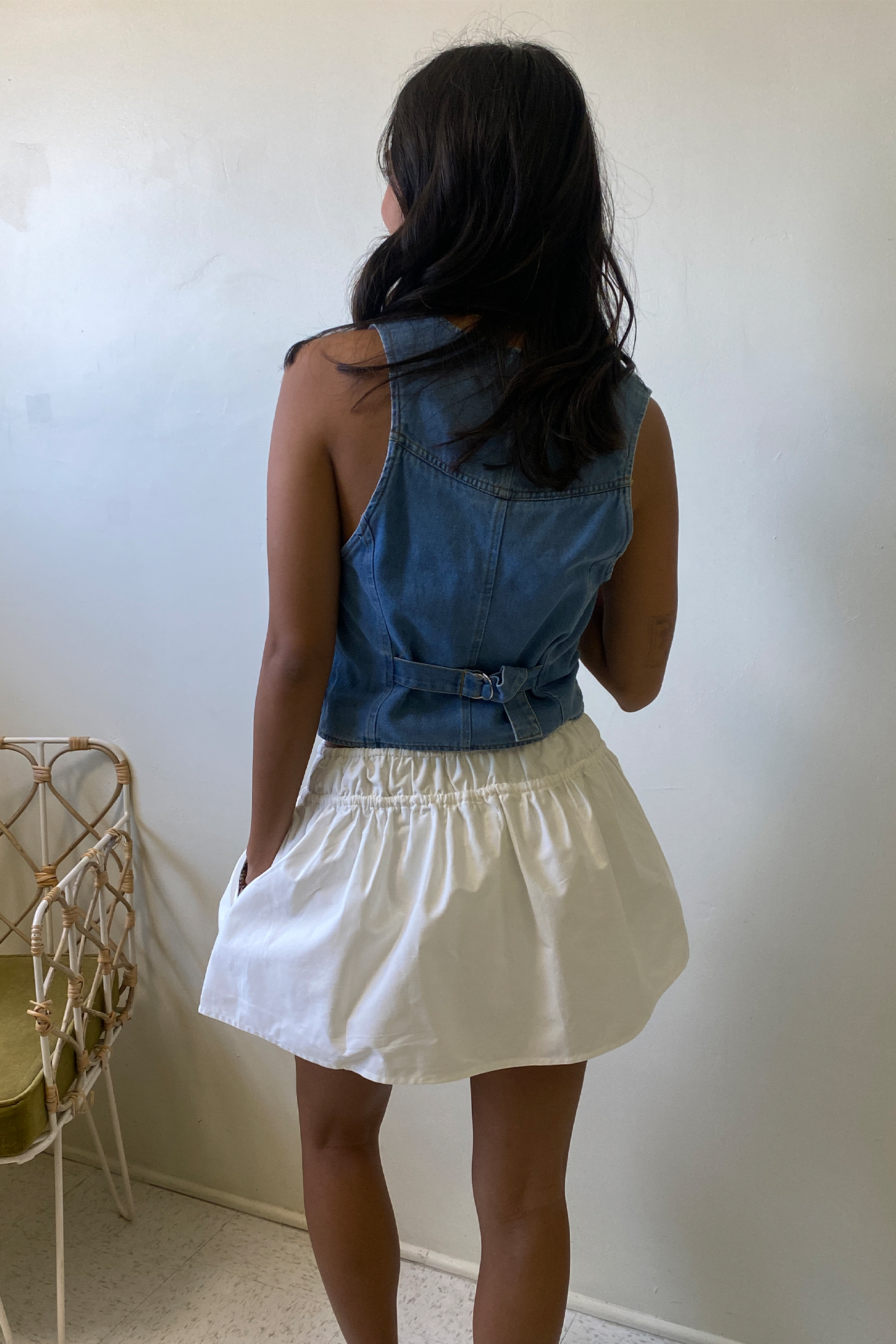 Linen Mini Skort