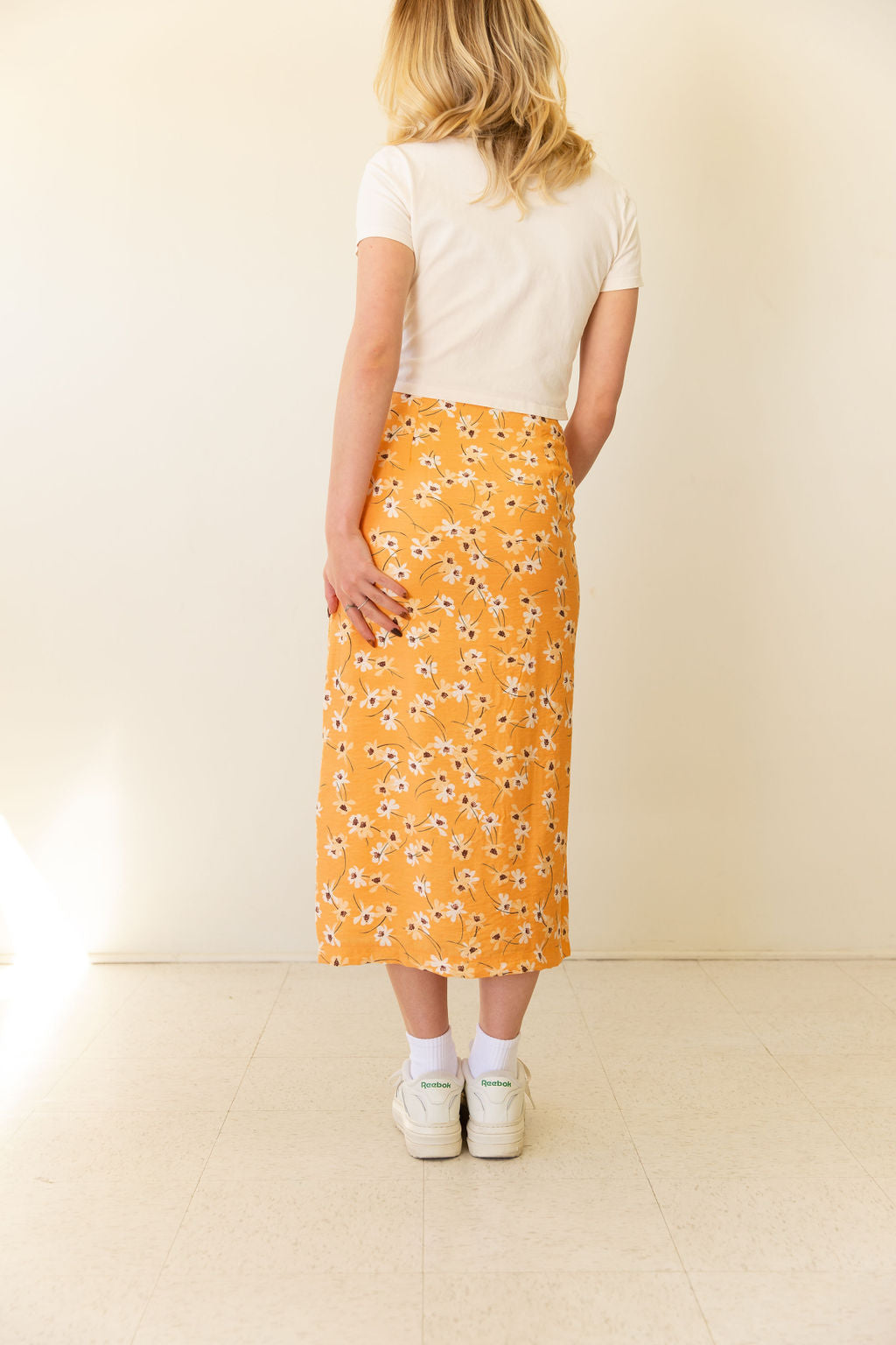We Want Floral Midi Skirt