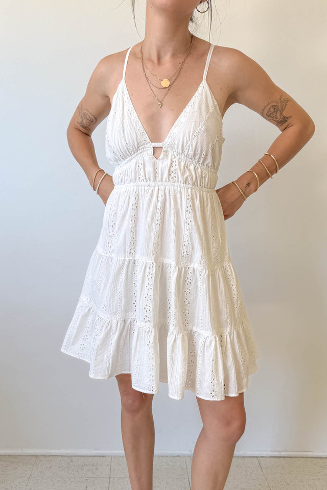 Cami Eyelet Mini Dress