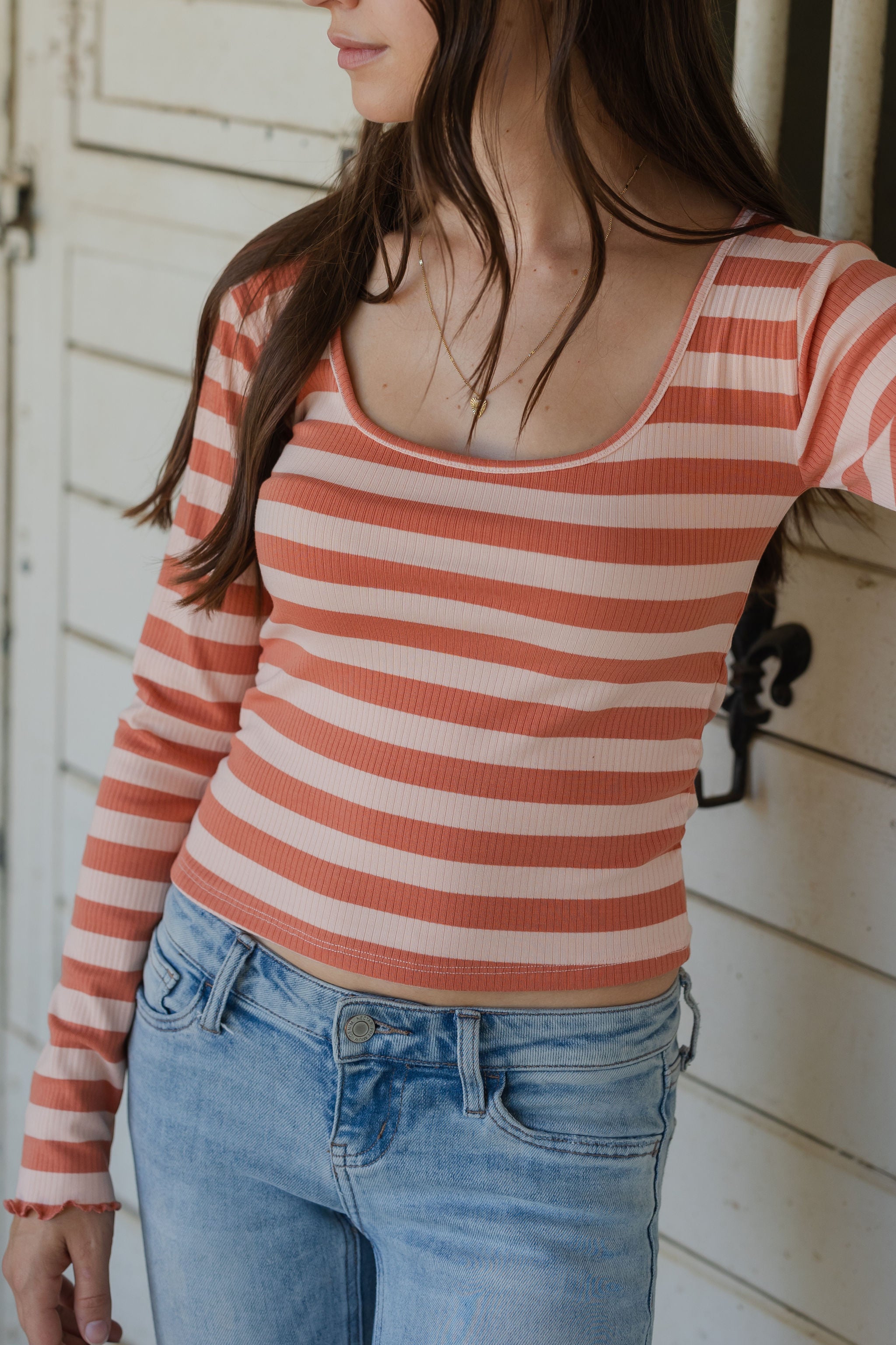 Striped Long Sleeve Top