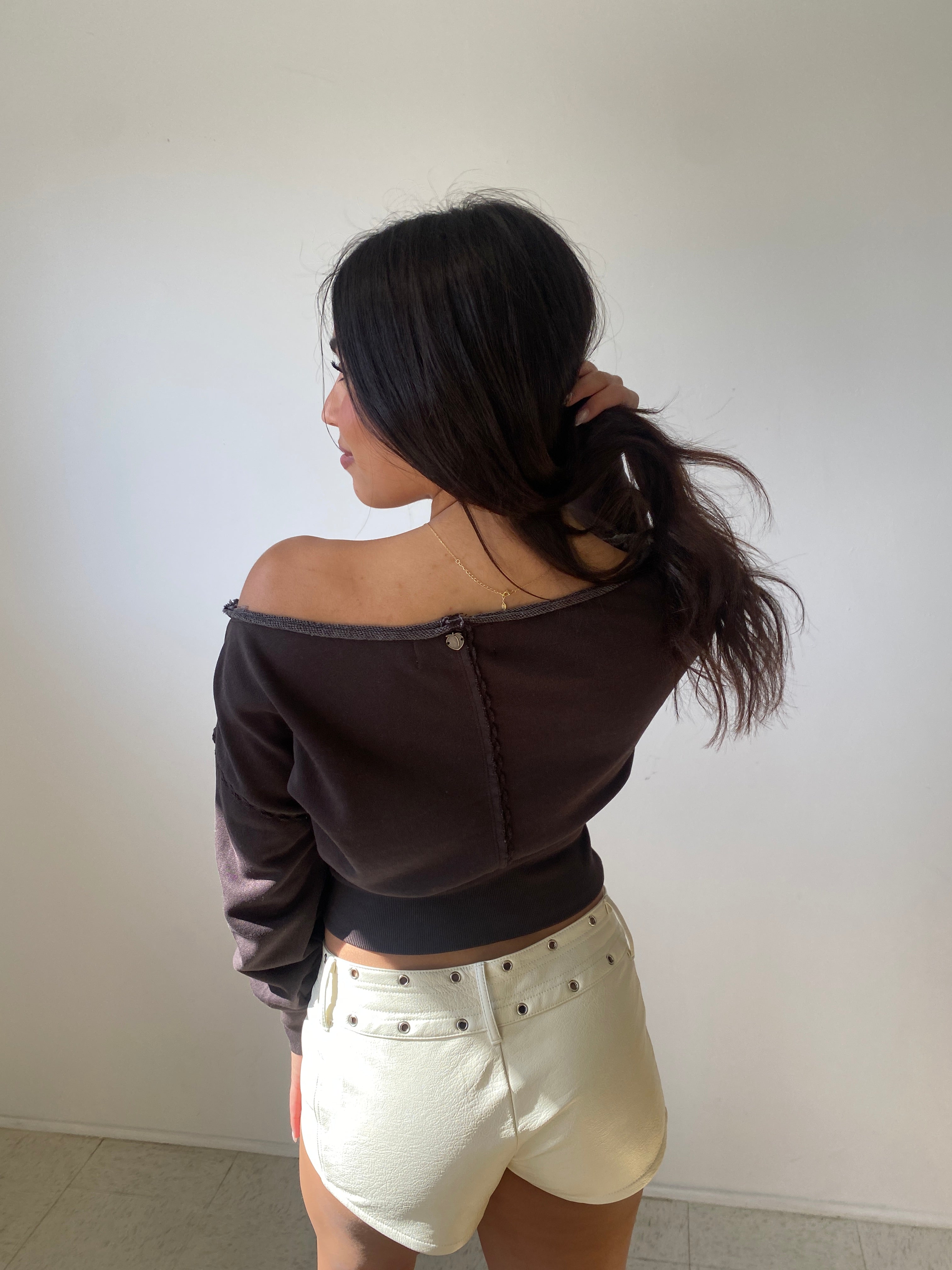 Off The Shoulder Sweatshirt