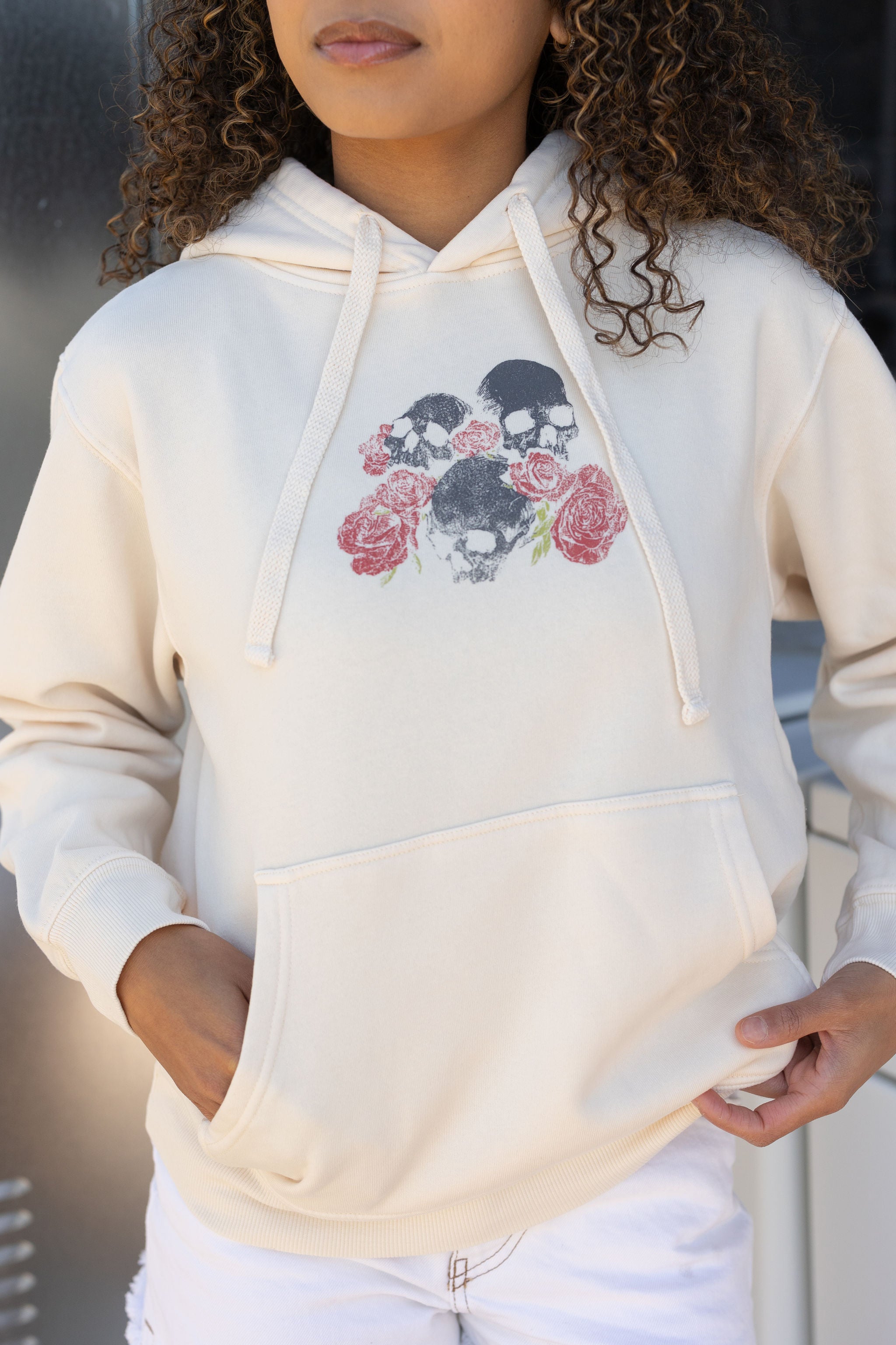 Skull & Roses Graphic Hoodie