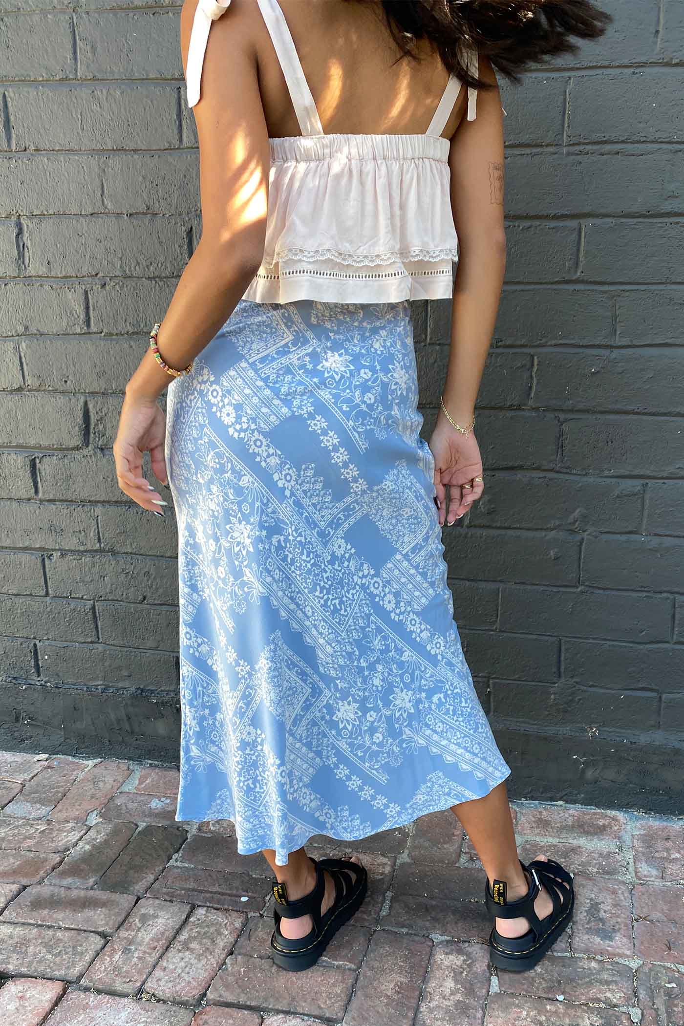 Paisley Midi Skirt