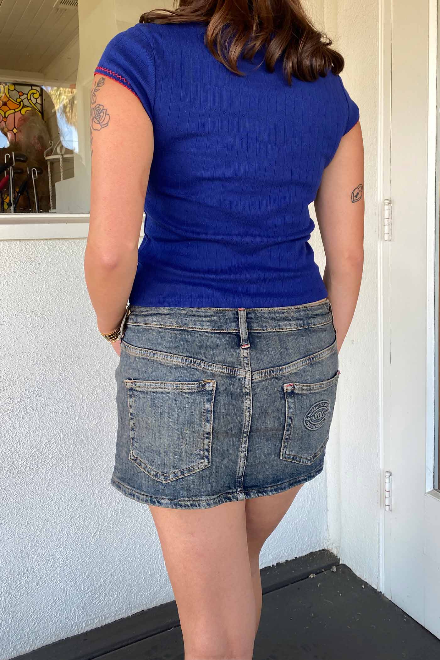 Denim Mini Skirt