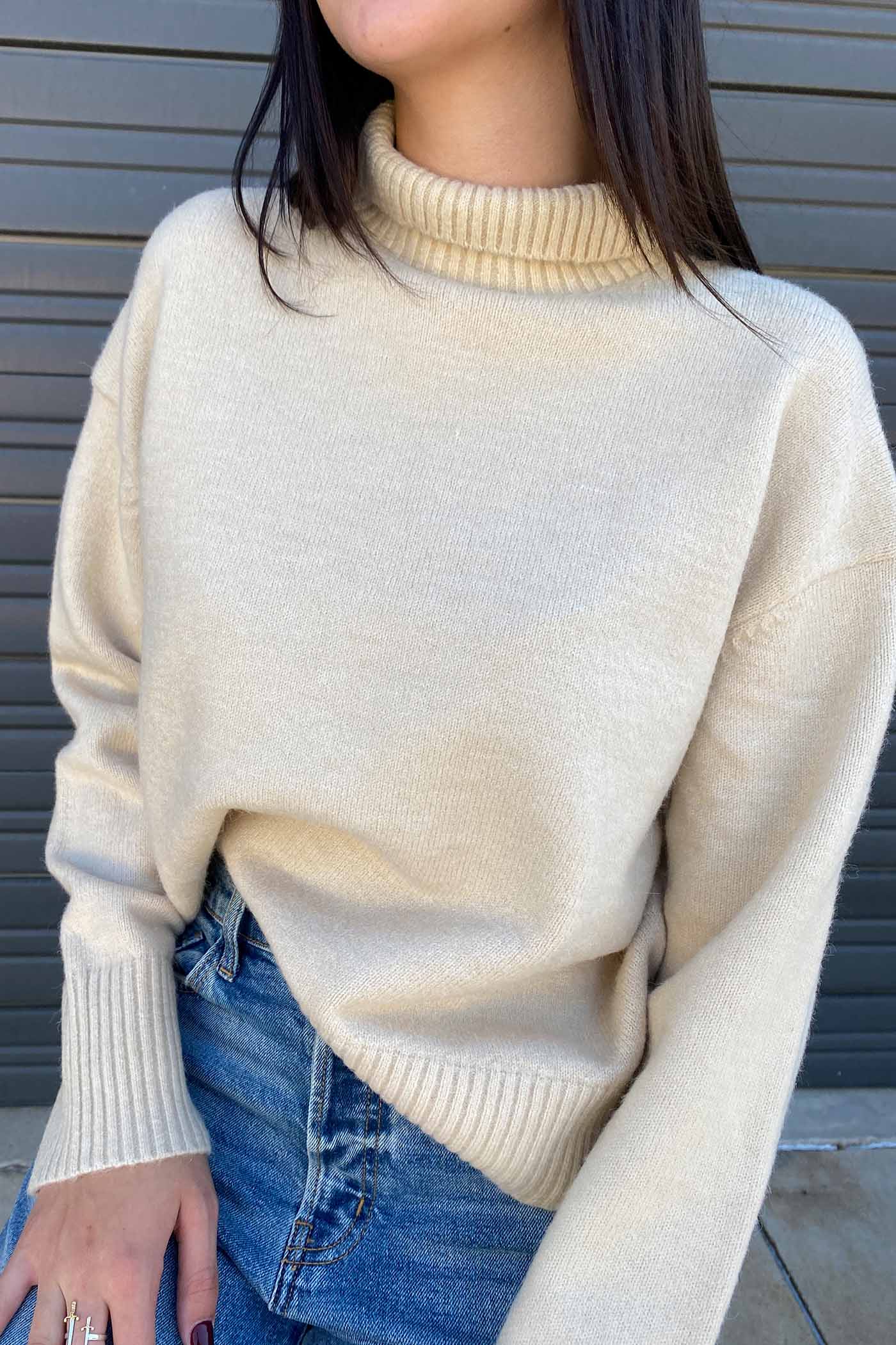 Mock Neck Sweater by For Good