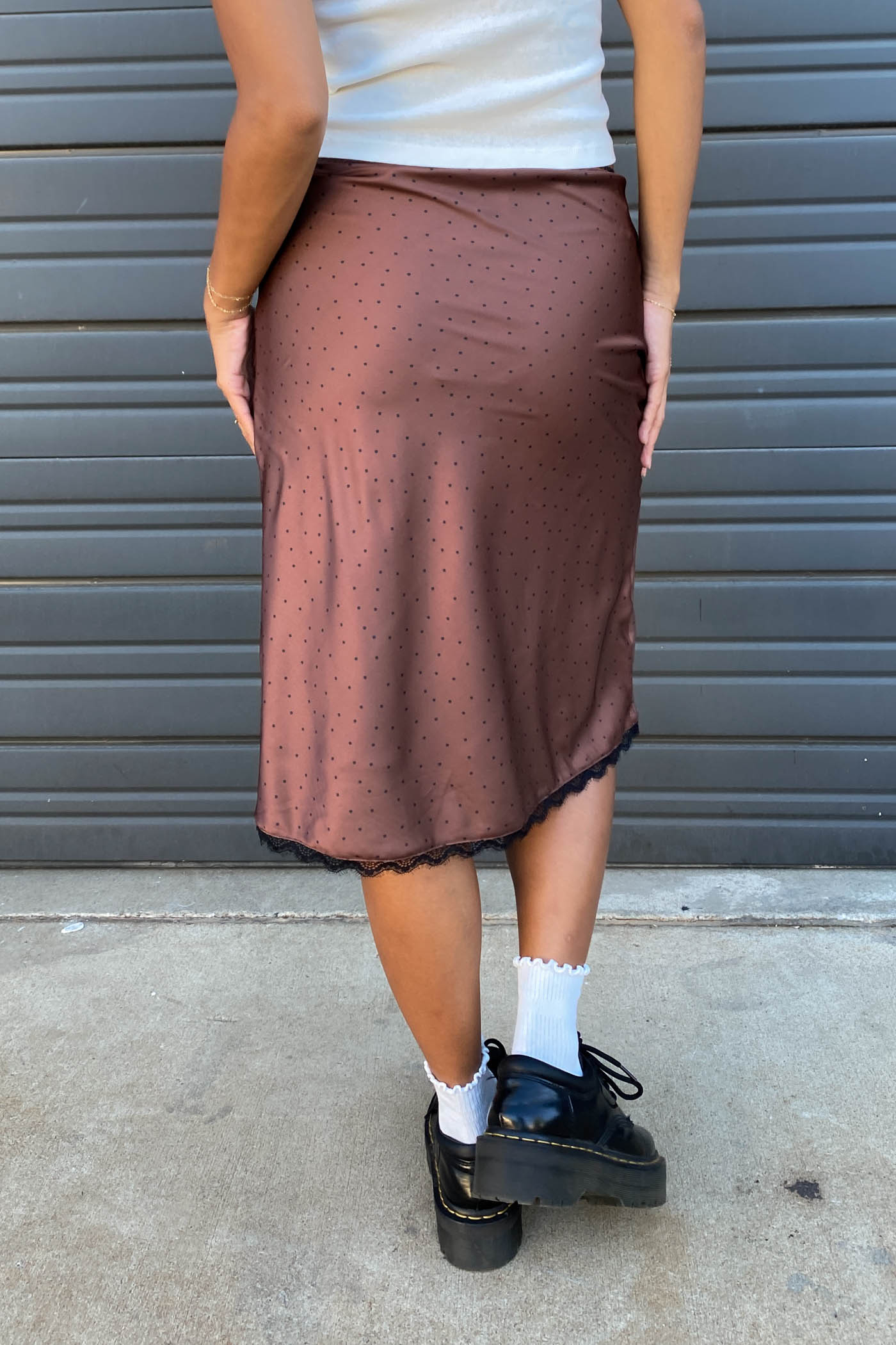 Satin Midi Skirt