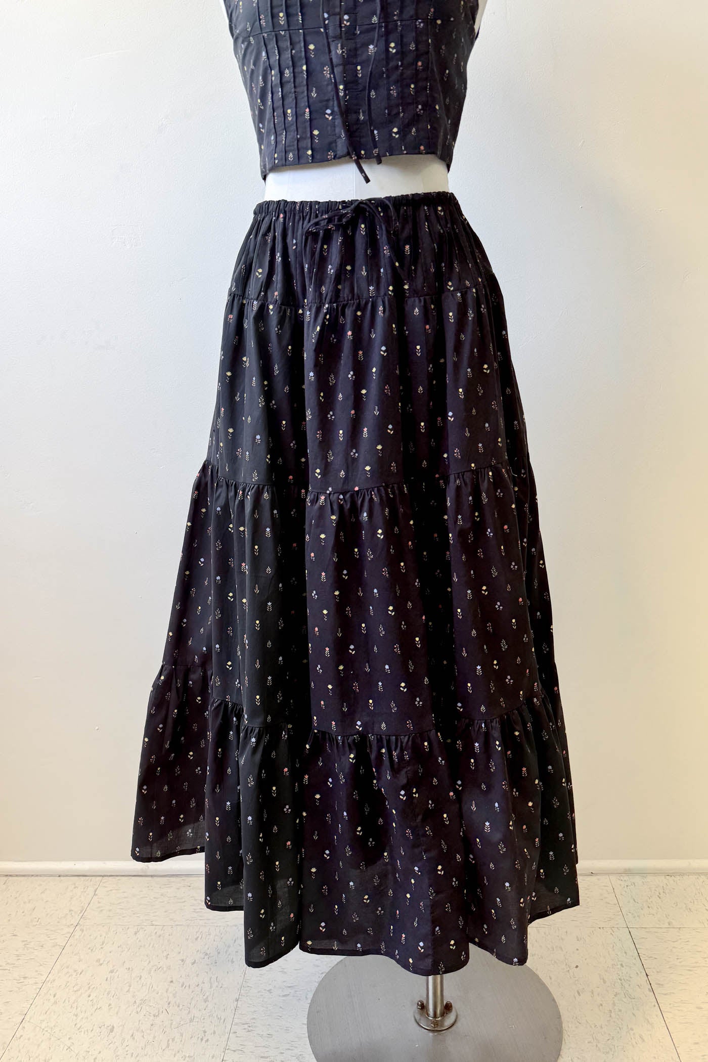Floral Midi Skirt