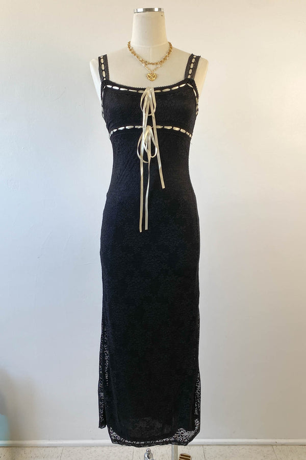 Lace Sleeveless Maxi Dress