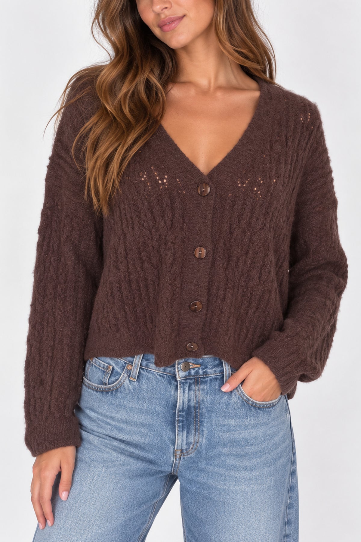 Open Knit Cardigan