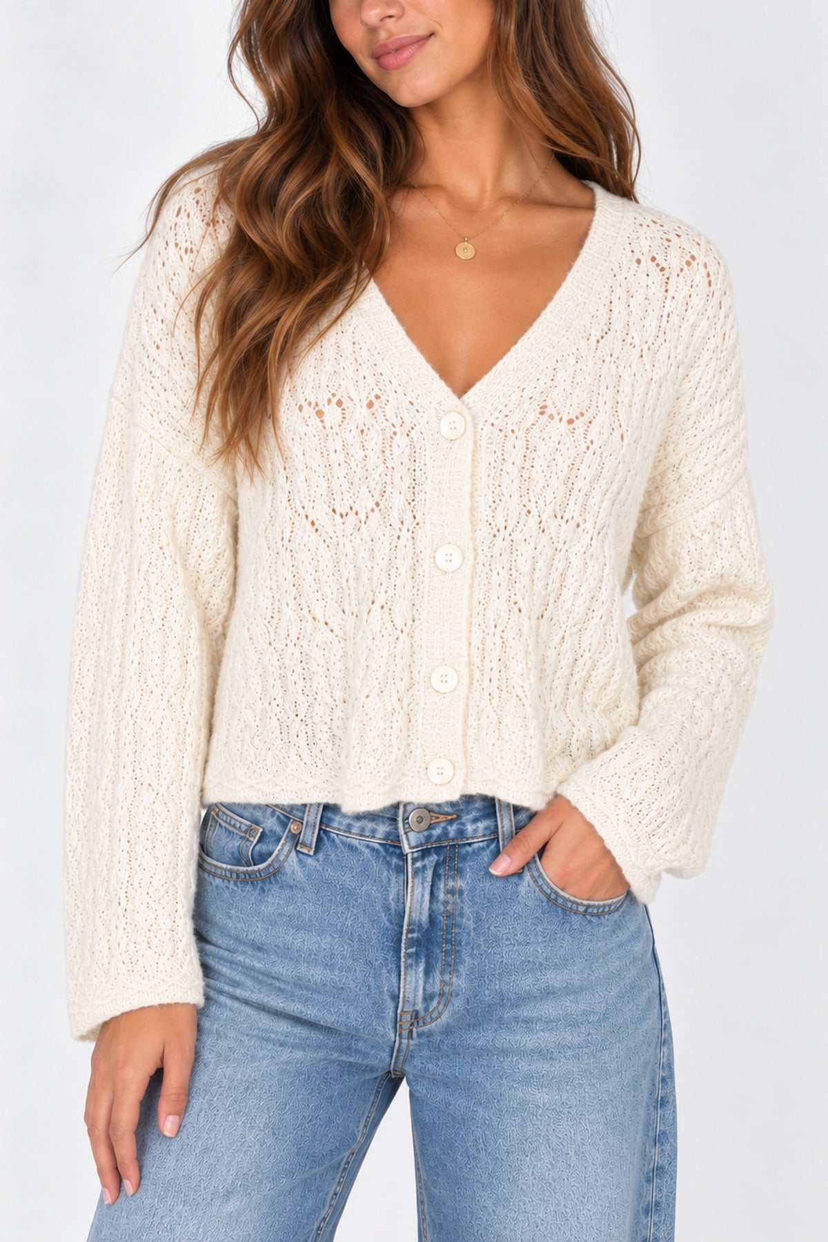 Open Knit Cardigan