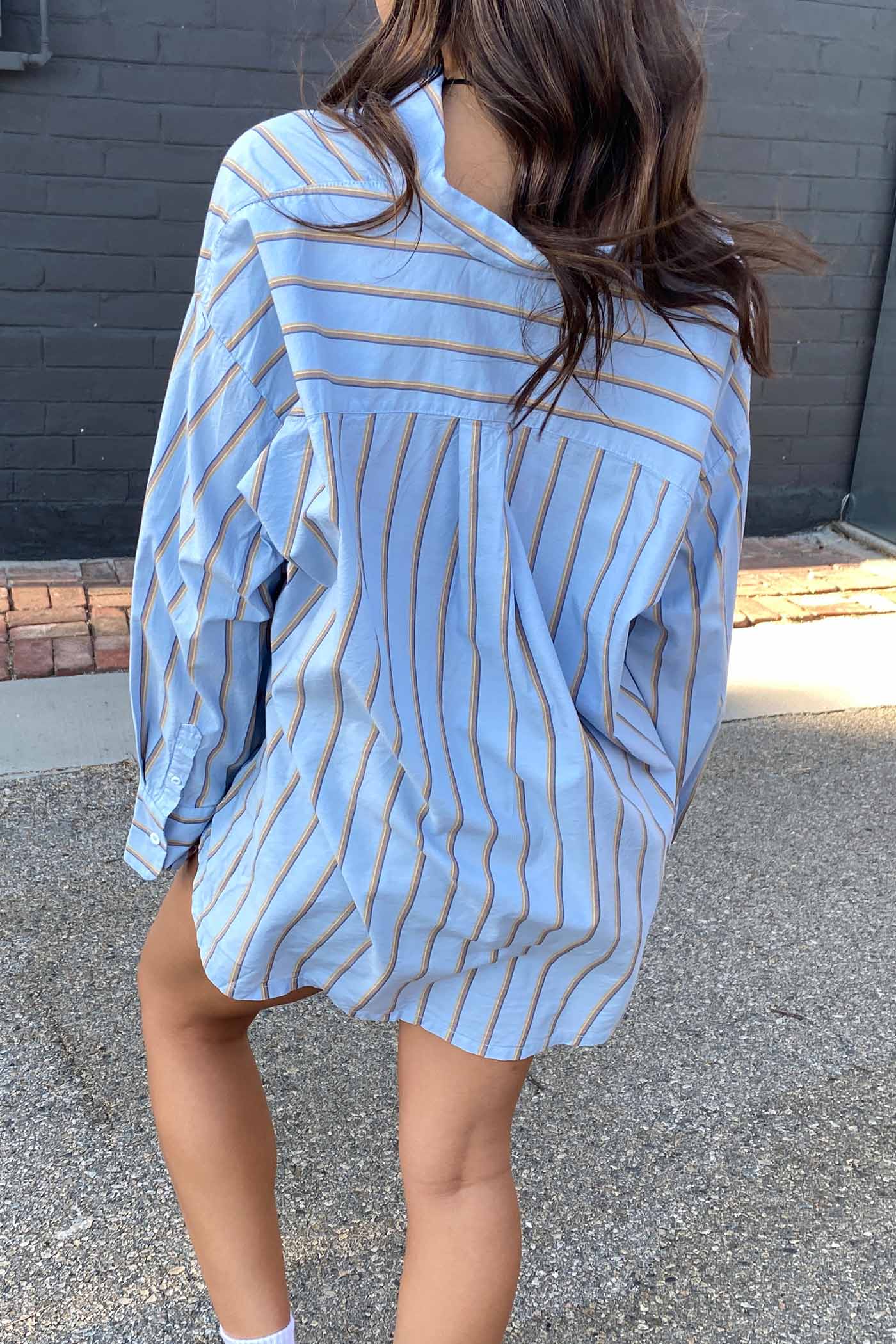 Oversized Long Sleeve Buttton Down Top