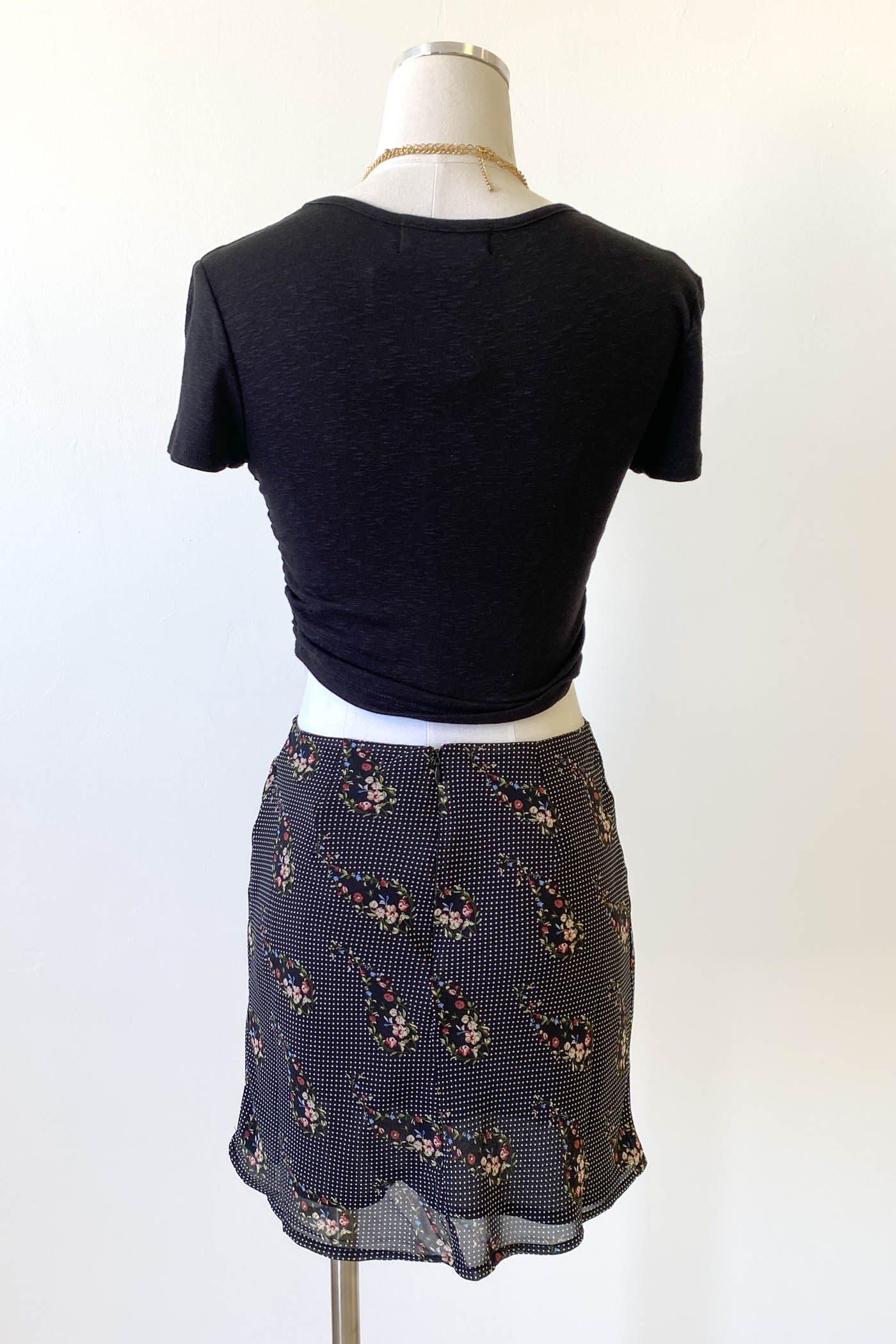 Floral Paisley Mini Skirt