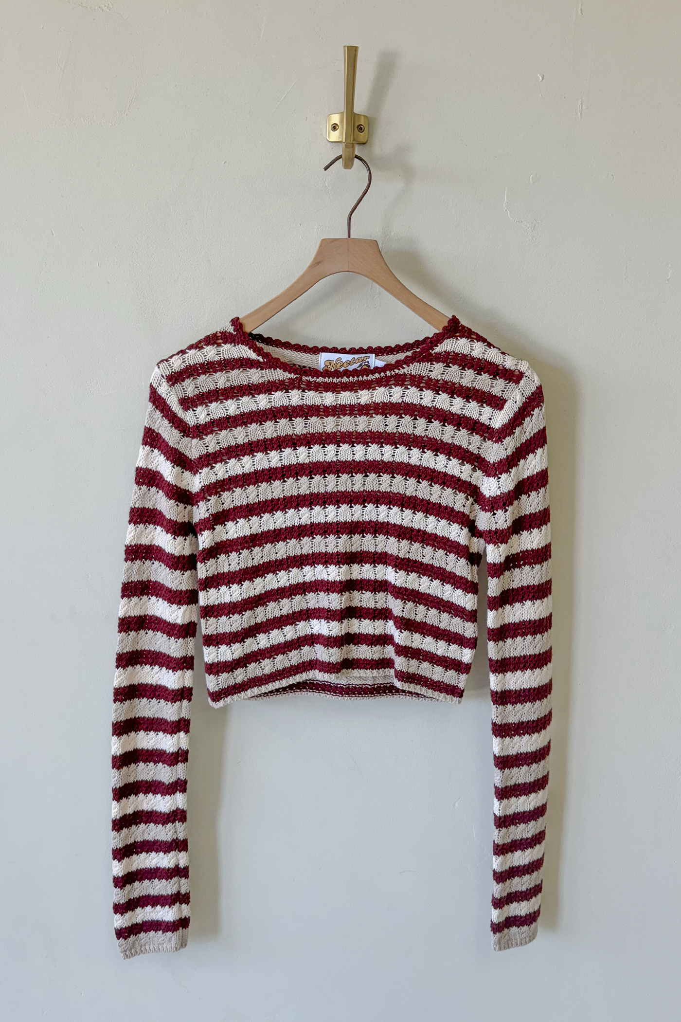 Striped Crochet Sweater