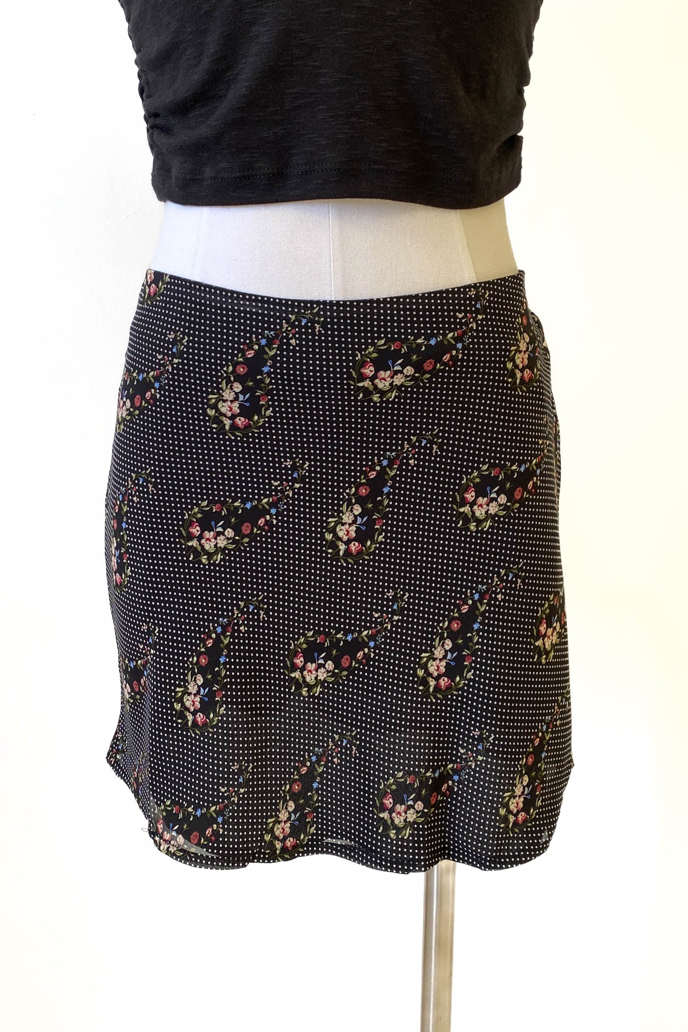 Floral Paisley Mini Skirt