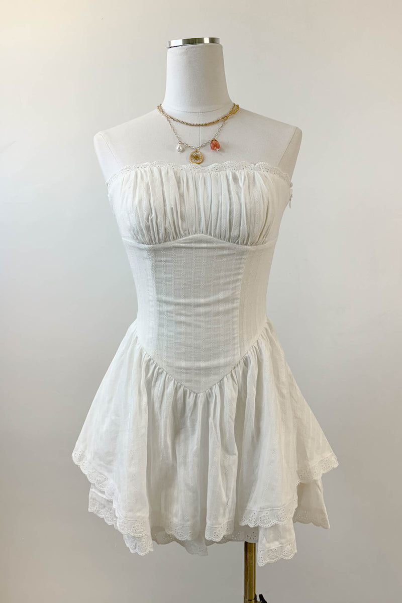 [entro] Spangle Trim Sleeveless Mini Dress [Plus]