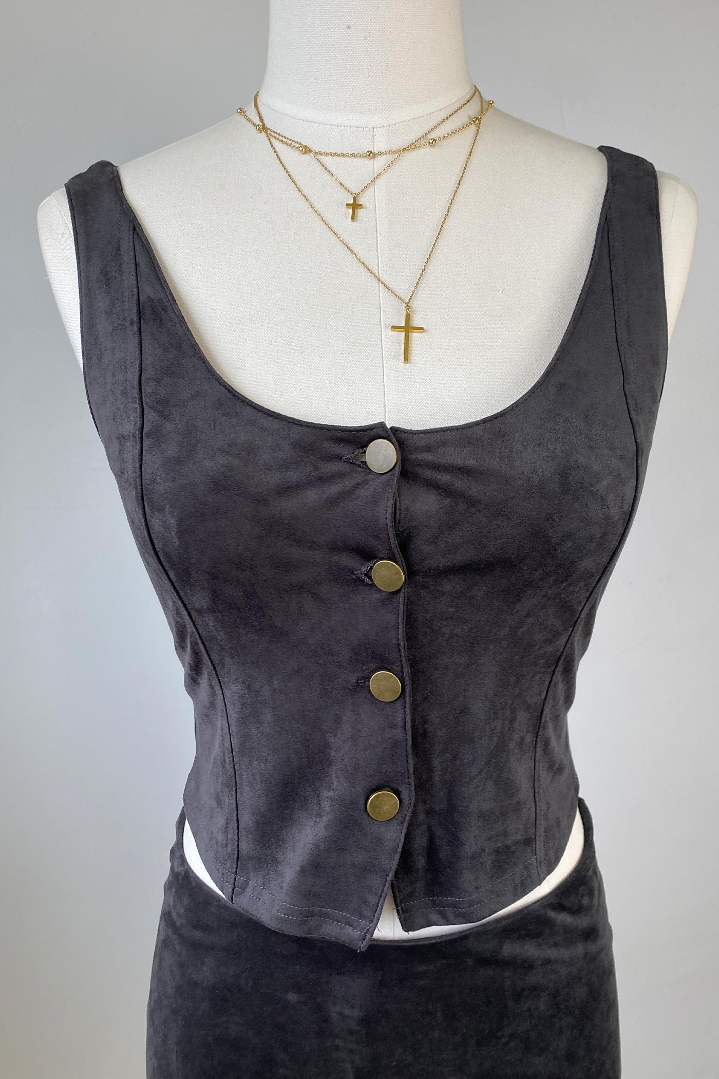 Suede Vest