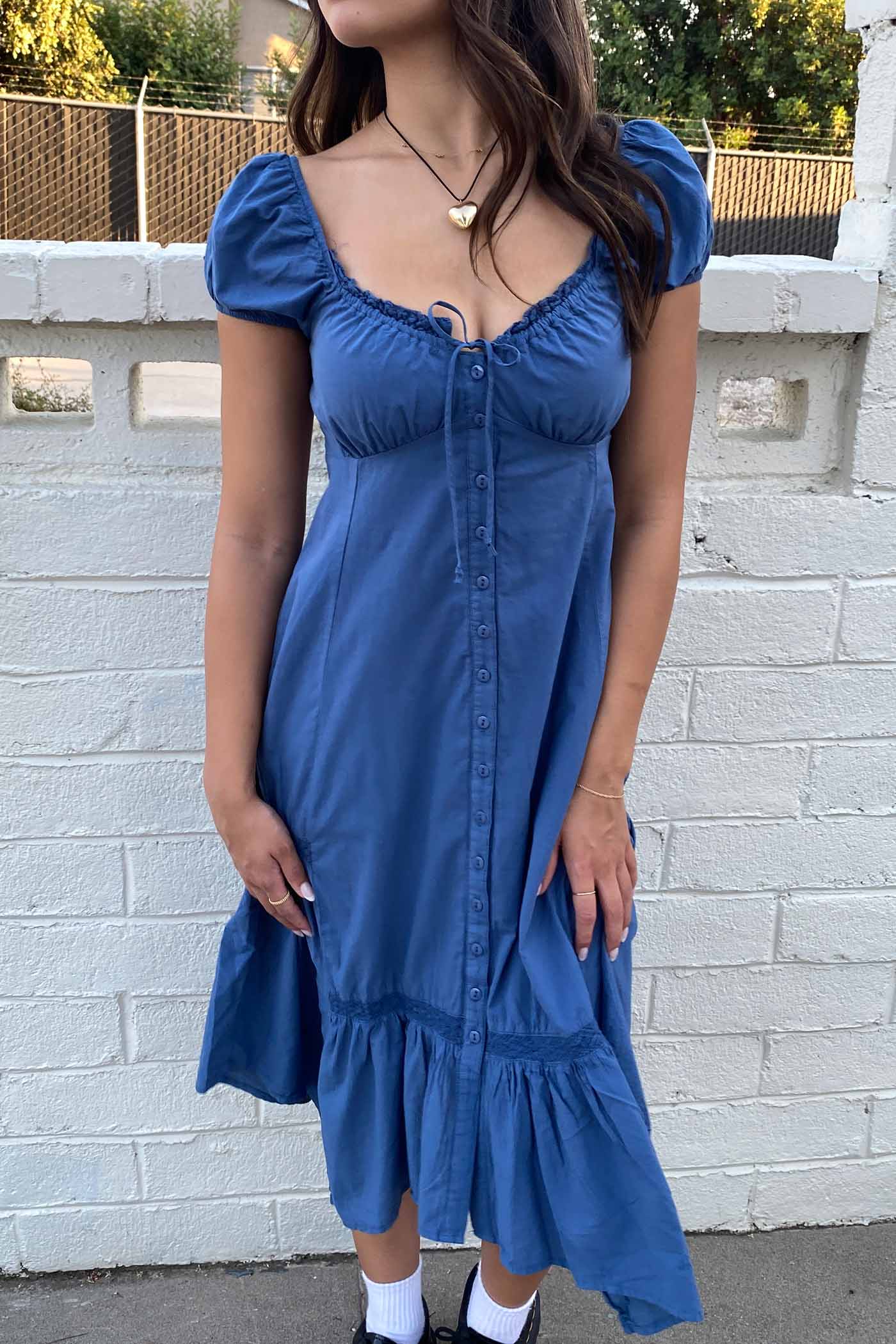 Midi Peasant Dress