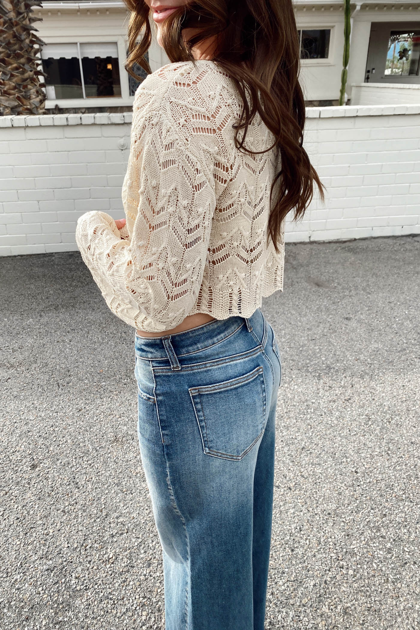 Crochet Long Sleeve Top