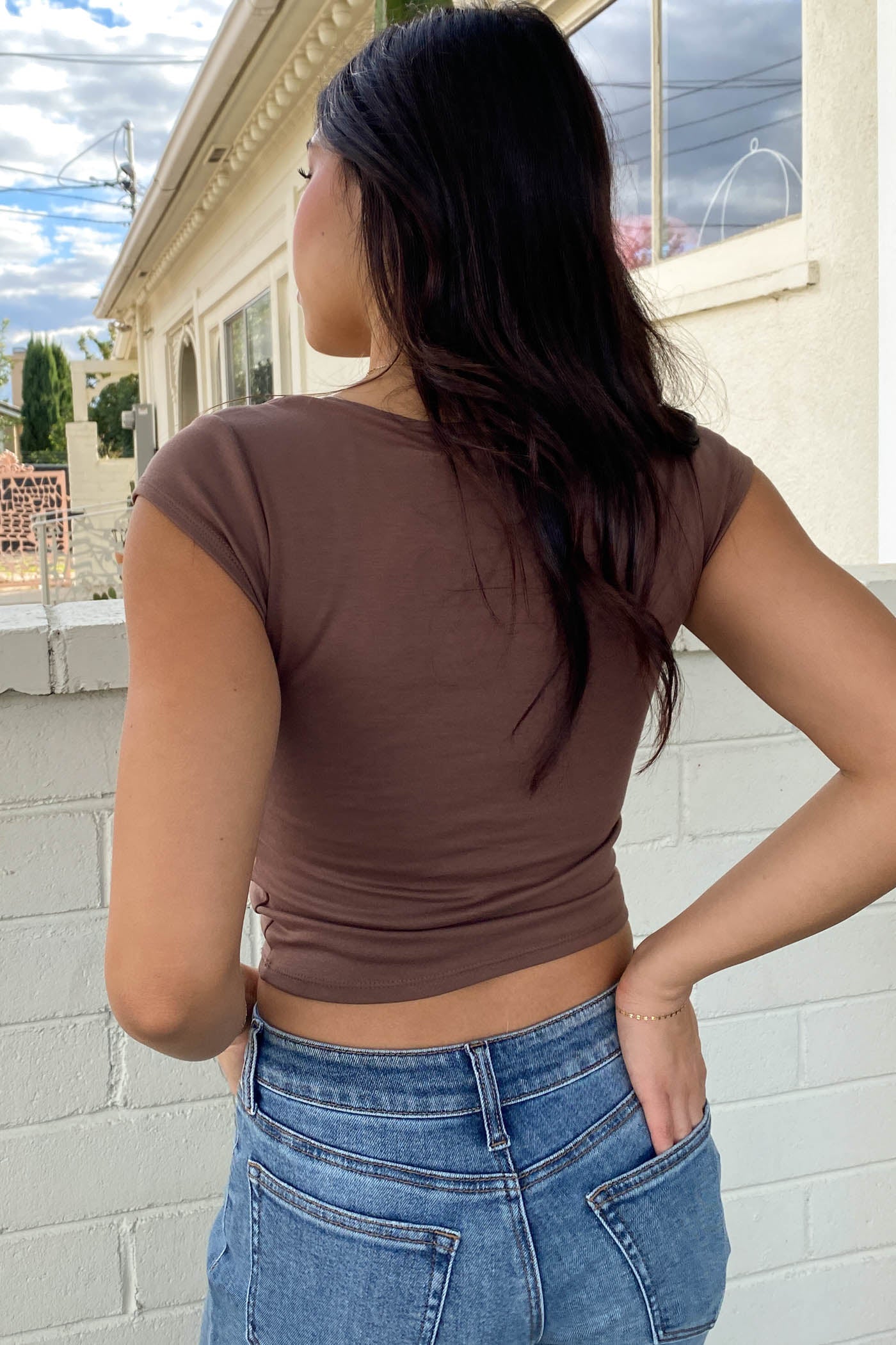 Lacey Layered Short Sleeve Top