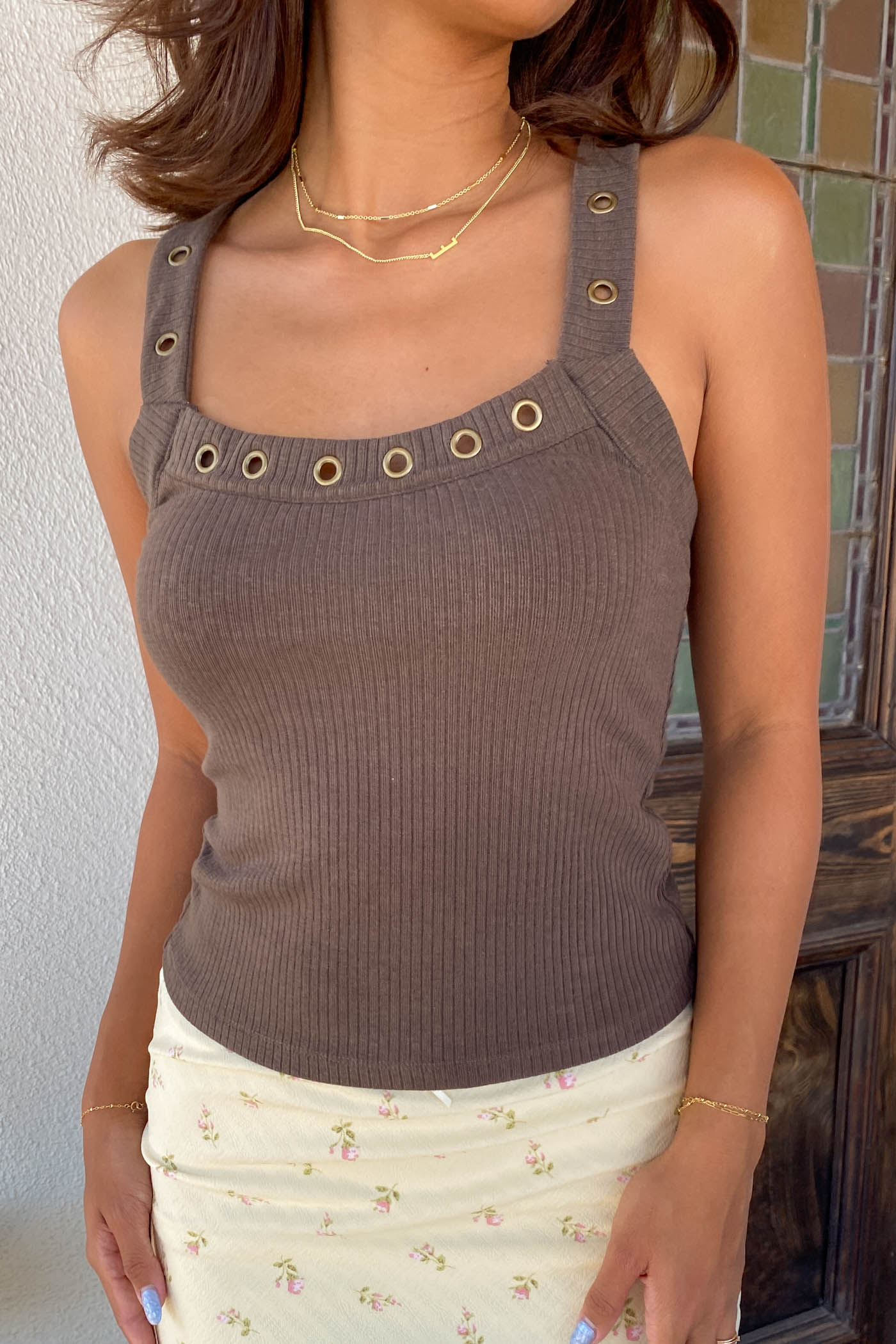 Grommet Tank Top