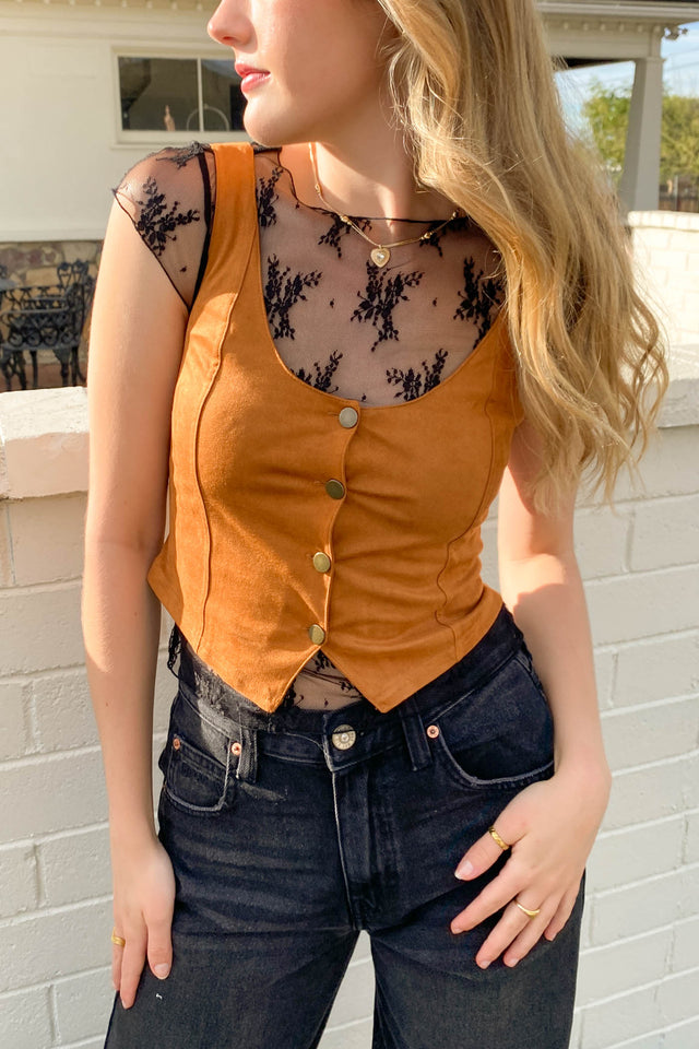 Suede Vest