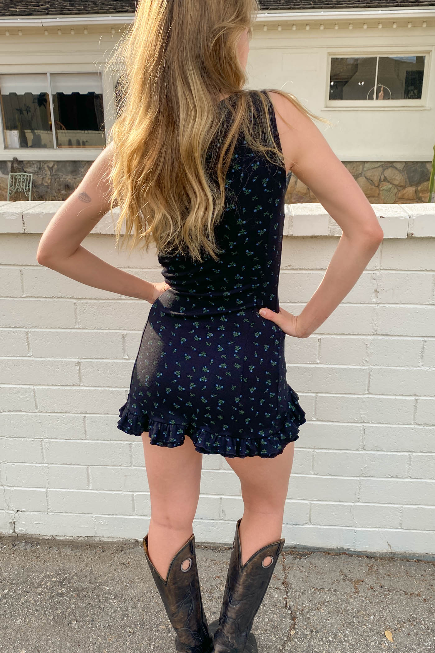 Ditsy Floral Sleeveless Dress