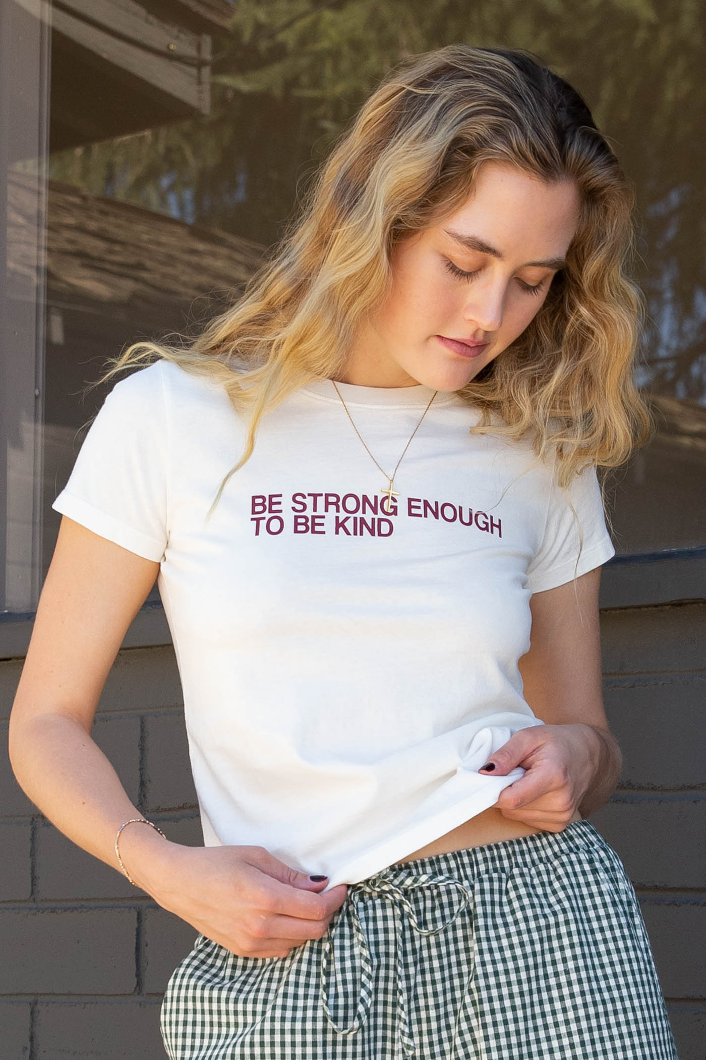 Kindness Long Loose Graphic Baby Tee