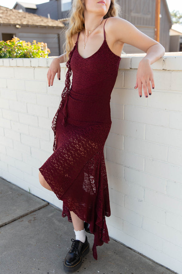 Mixed Media Midi Dress