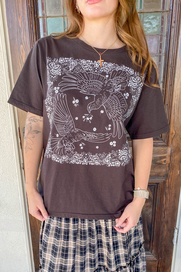 Doves Bandana BF Graphic Tee