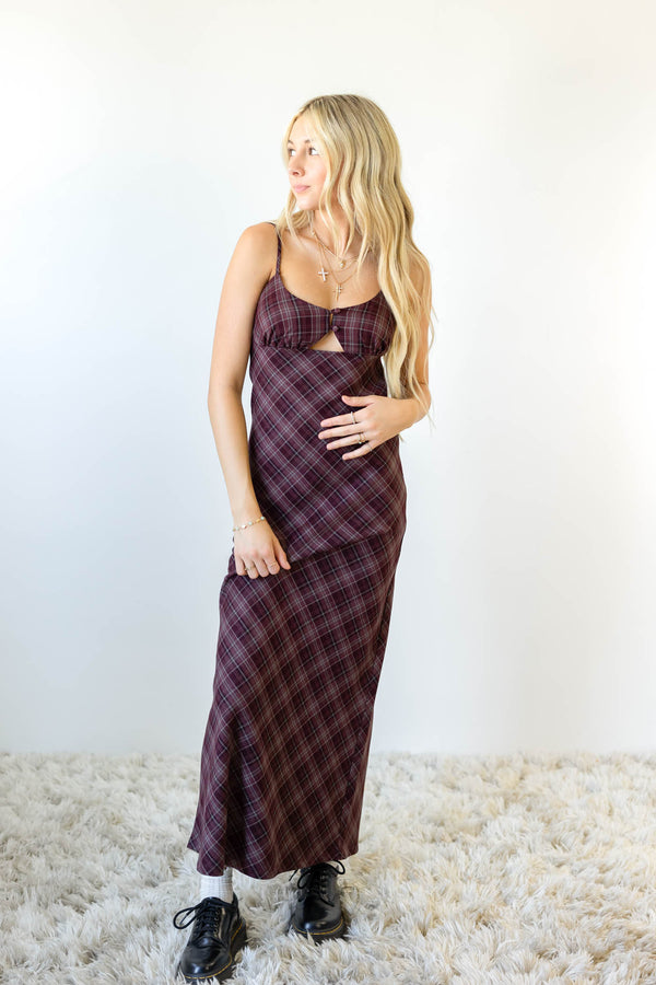 Plaid Maxi Dress