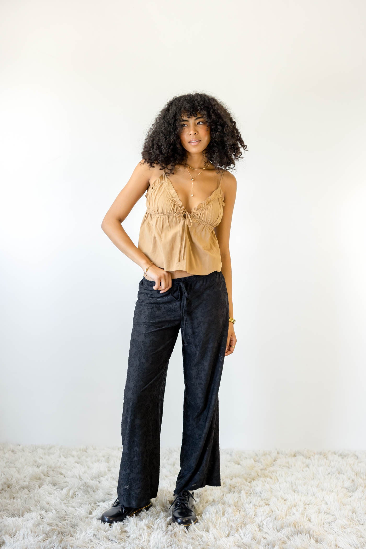 Ruffled Babydoll Top