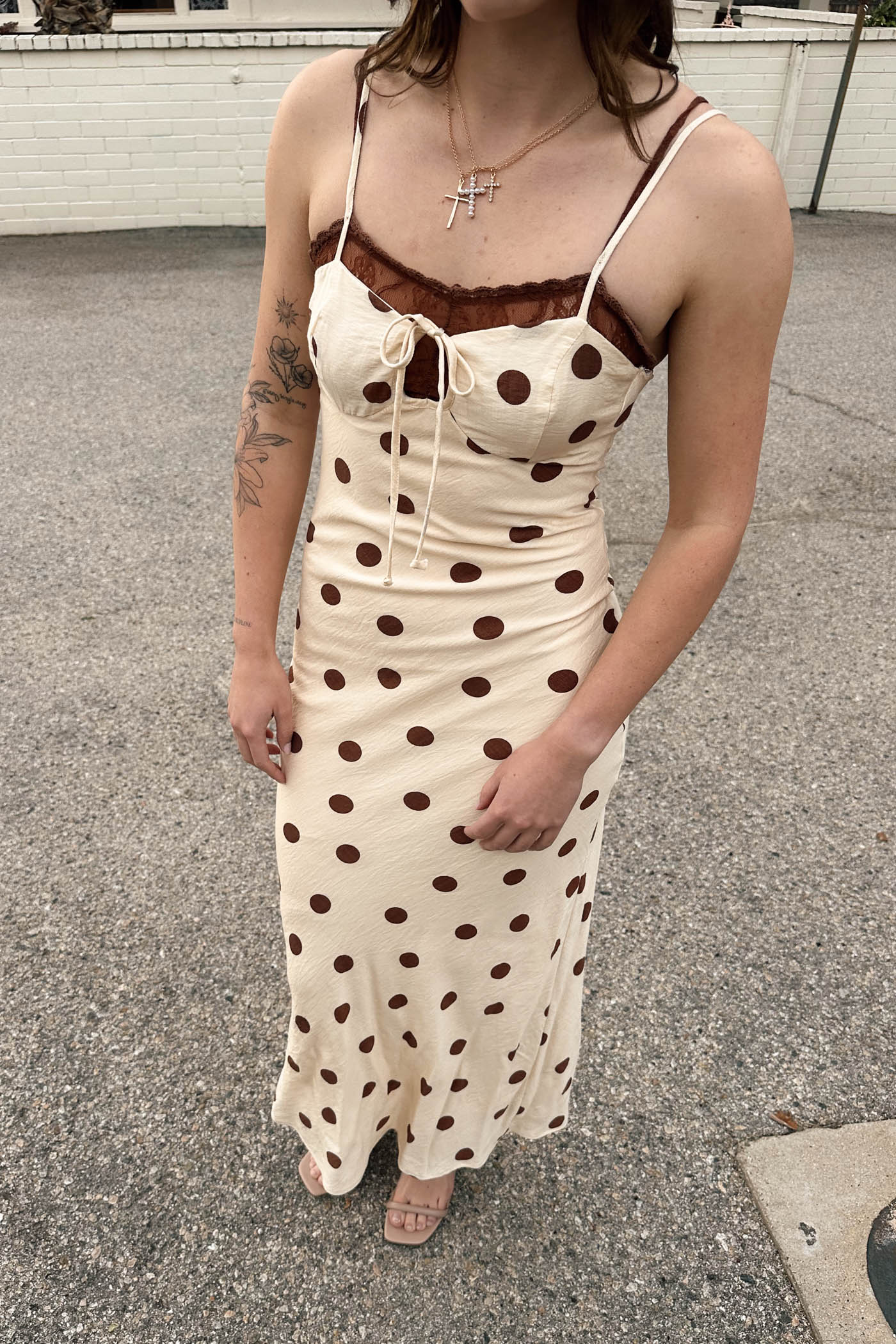 Polka Dot Maxi Dress