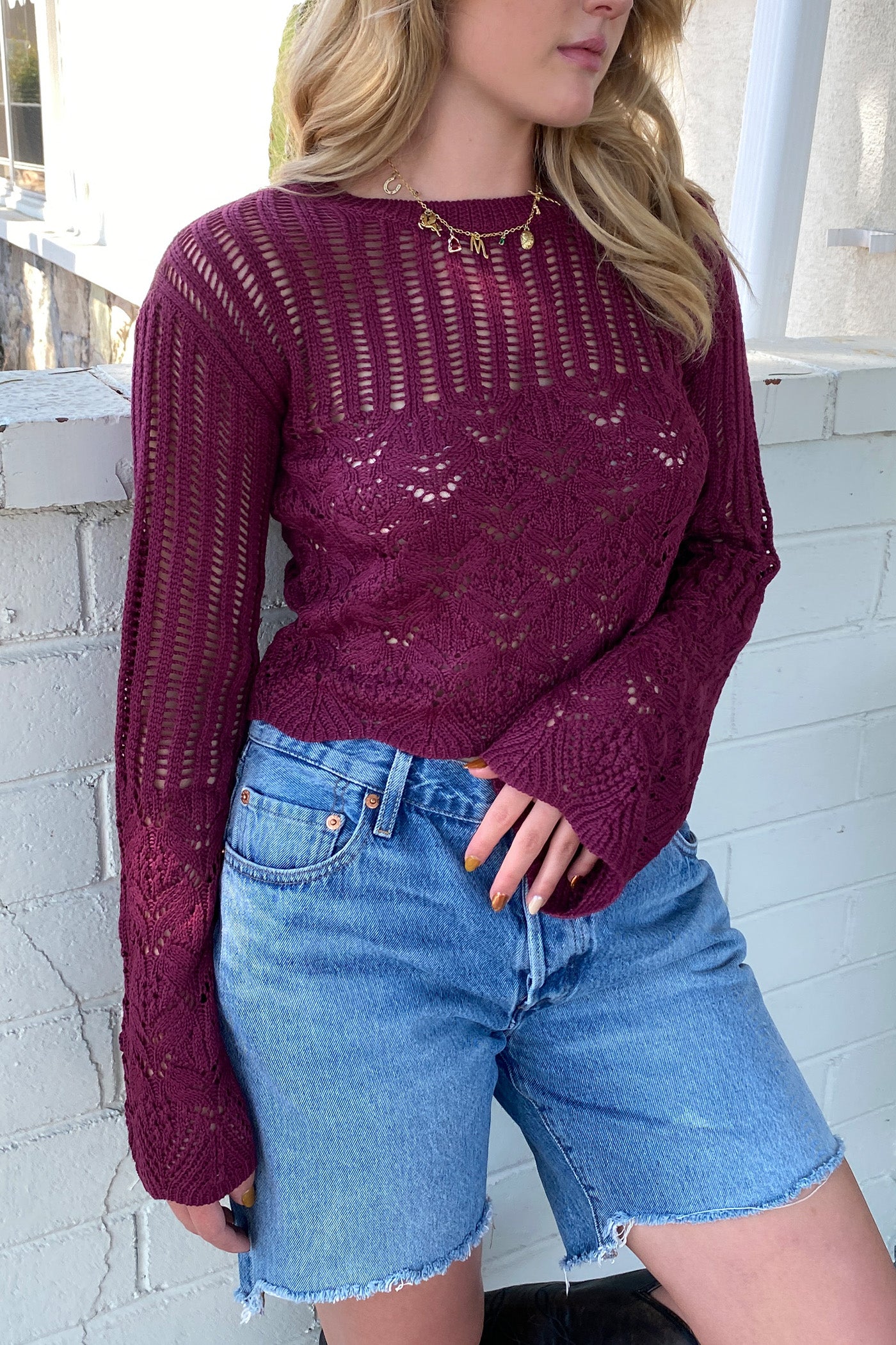 Ladder Knit Sweater