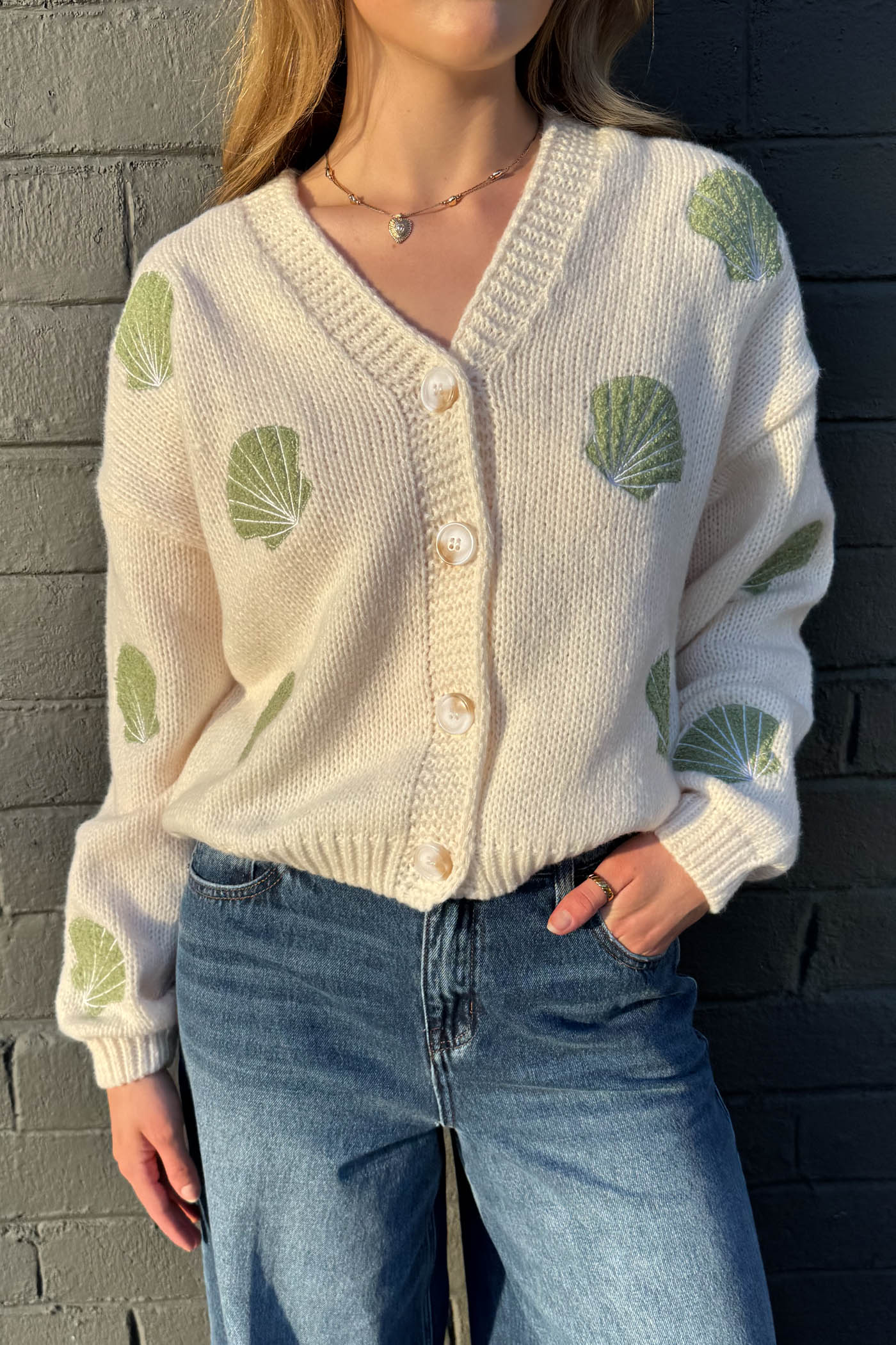 Shell Knit Cardigan
