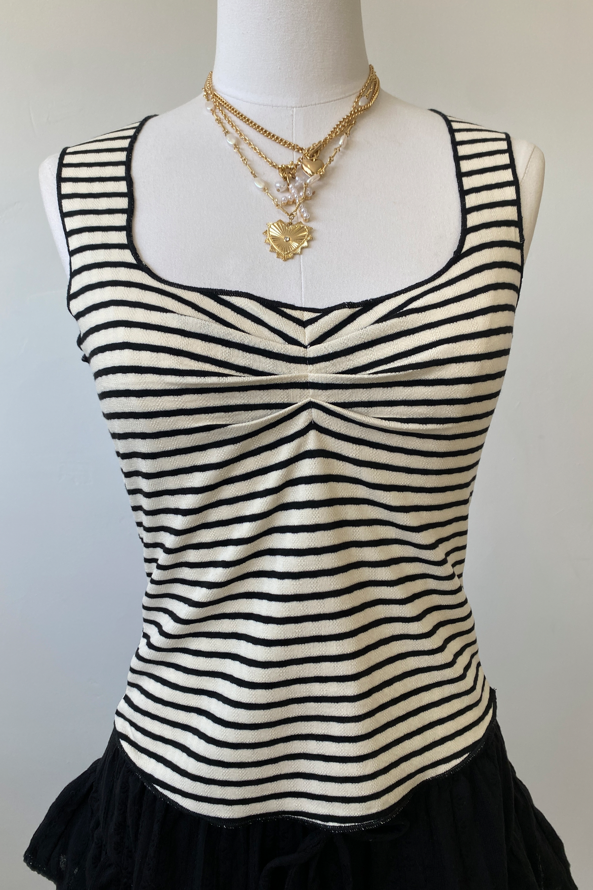 国内最安値！ Striped Sleeveless Good For by Top トップス