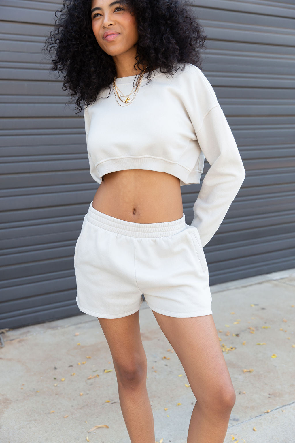 Basic Crop Sweatshirt